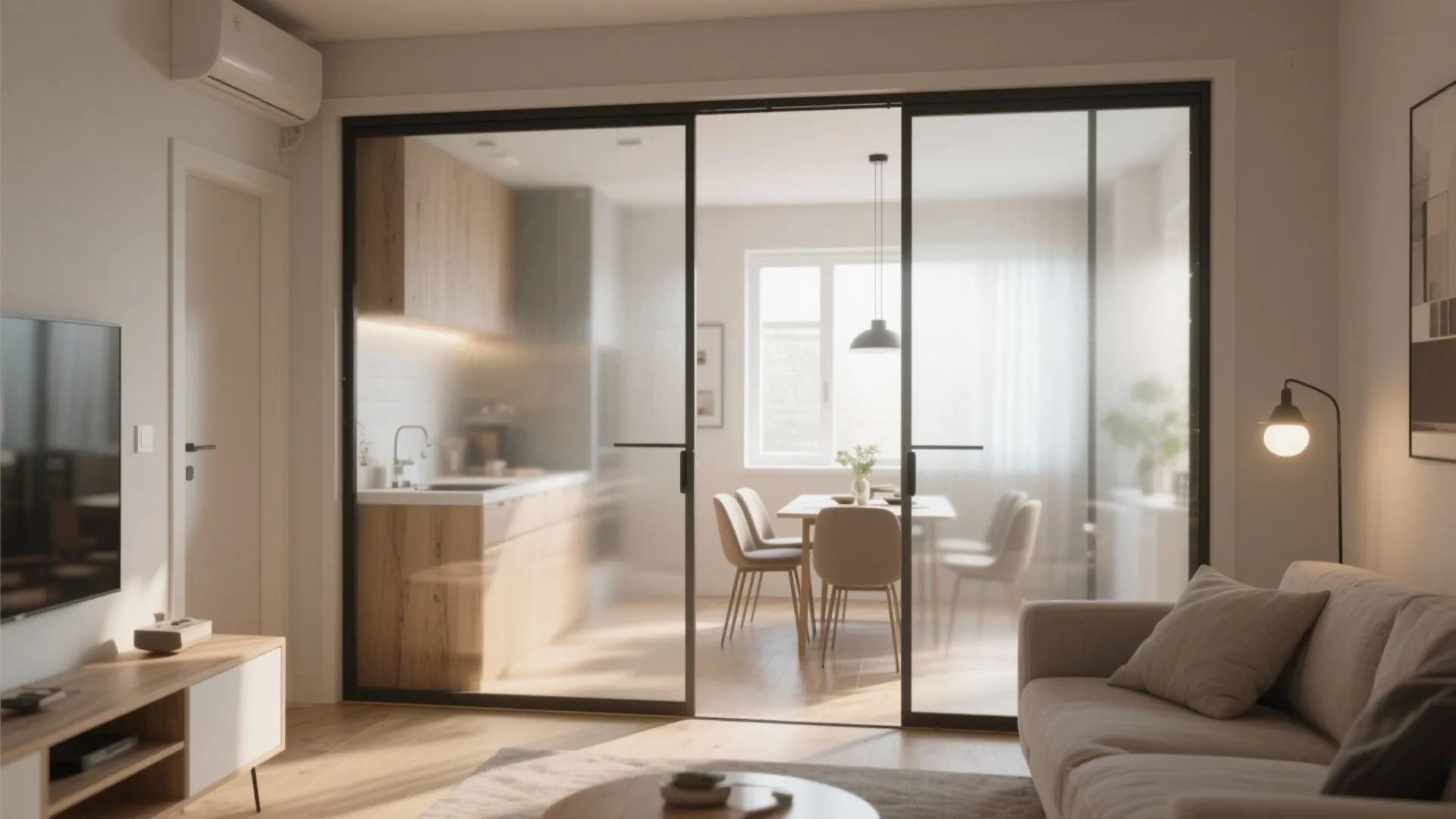 10. Sliding Doors to Create a Flexible Boundary