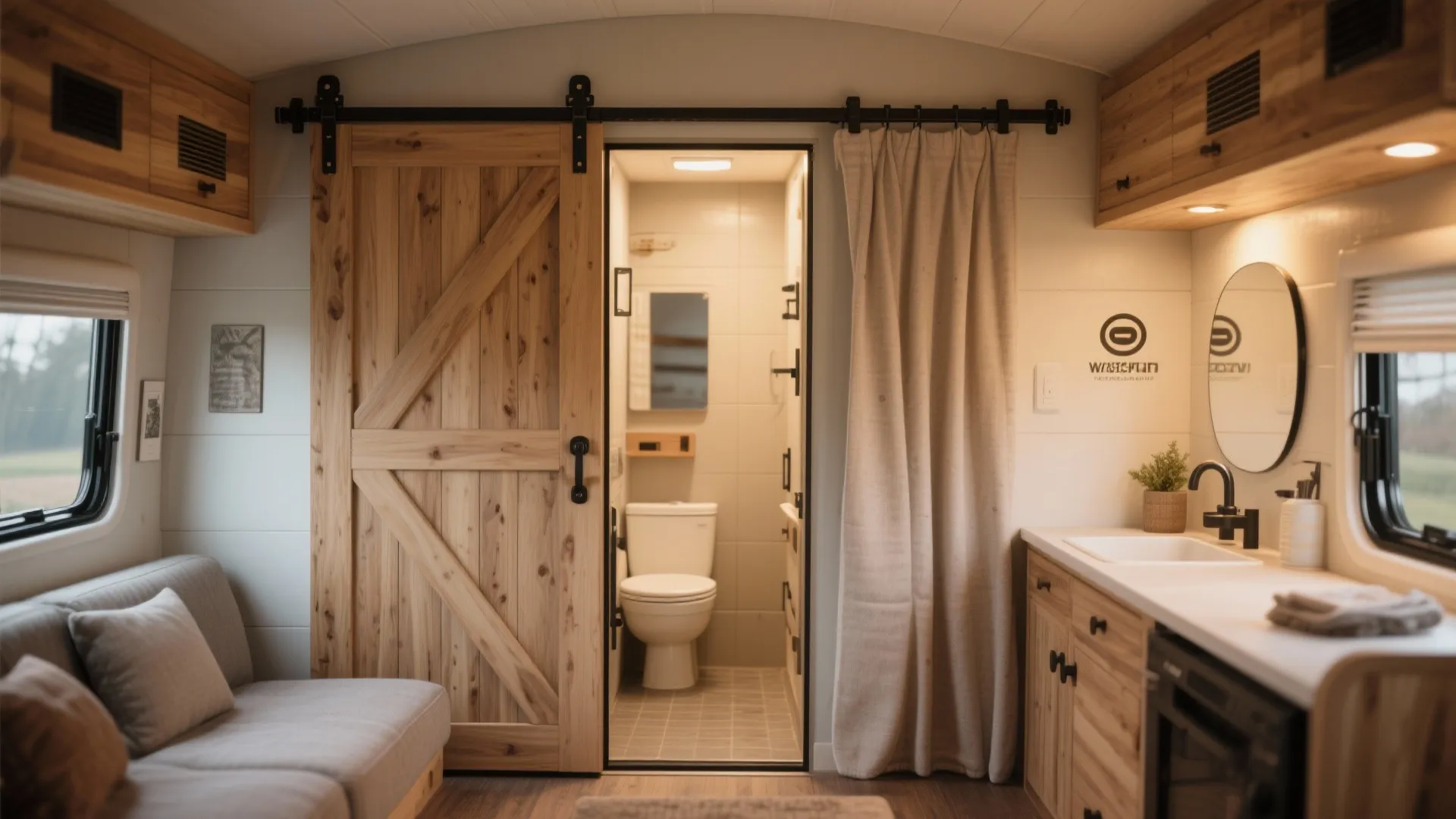 2. Use sliding doors and pocket partitions