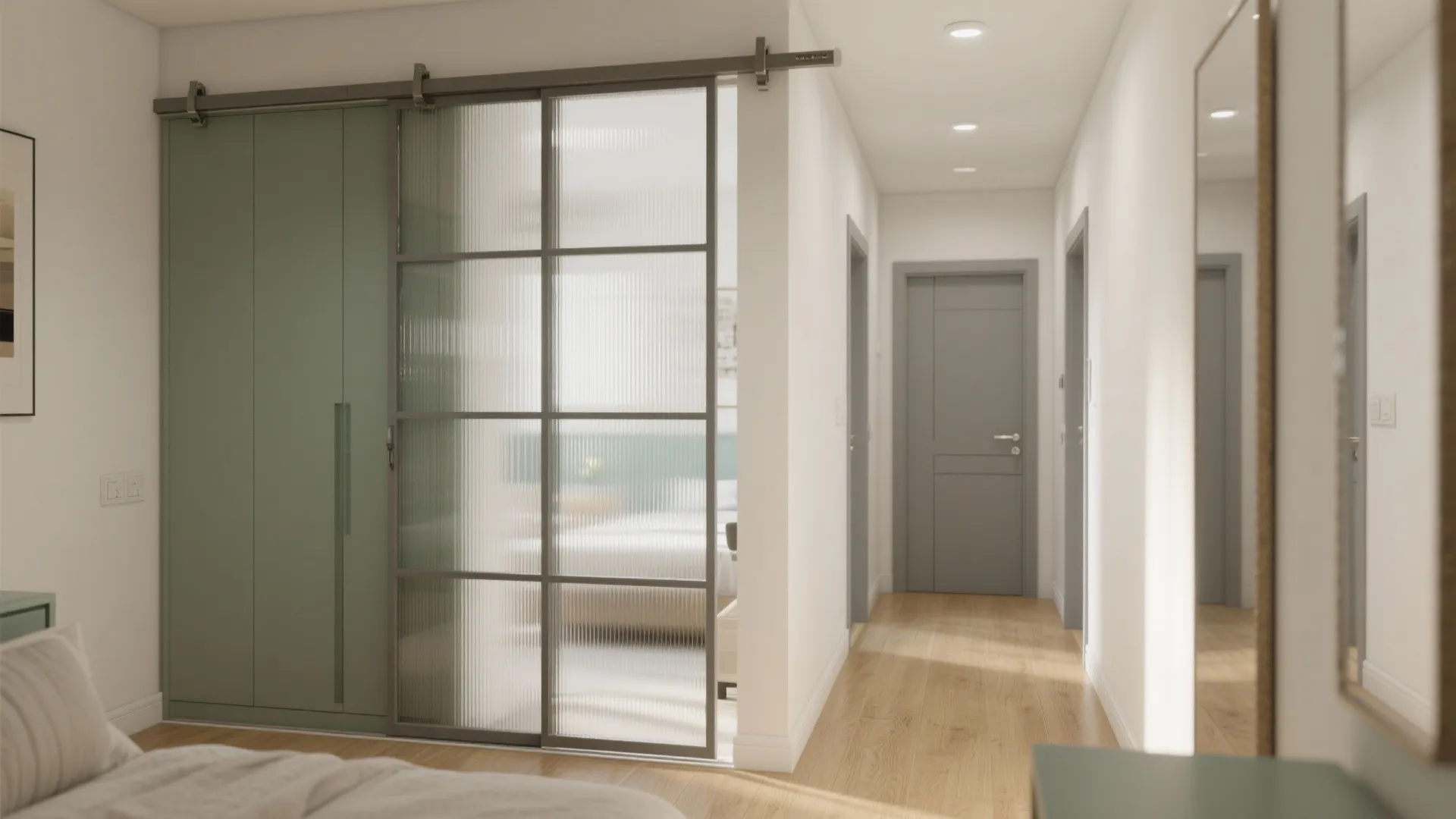 3) Sliding Doors and Pocket Partitions to Free Circulation