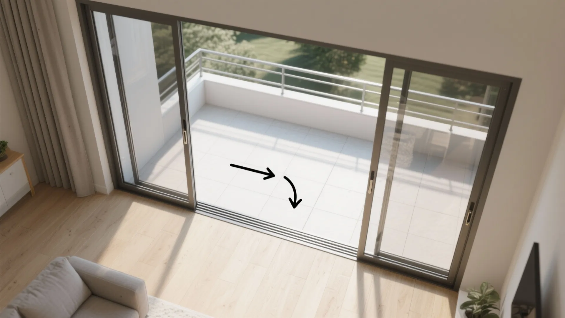 Floor-to-Ceiling Sliding Glass Doors