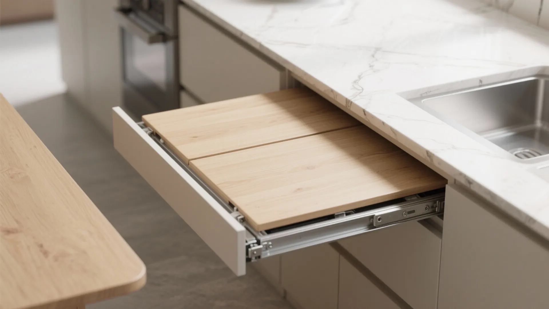 5. Folding panels or sliding table extension