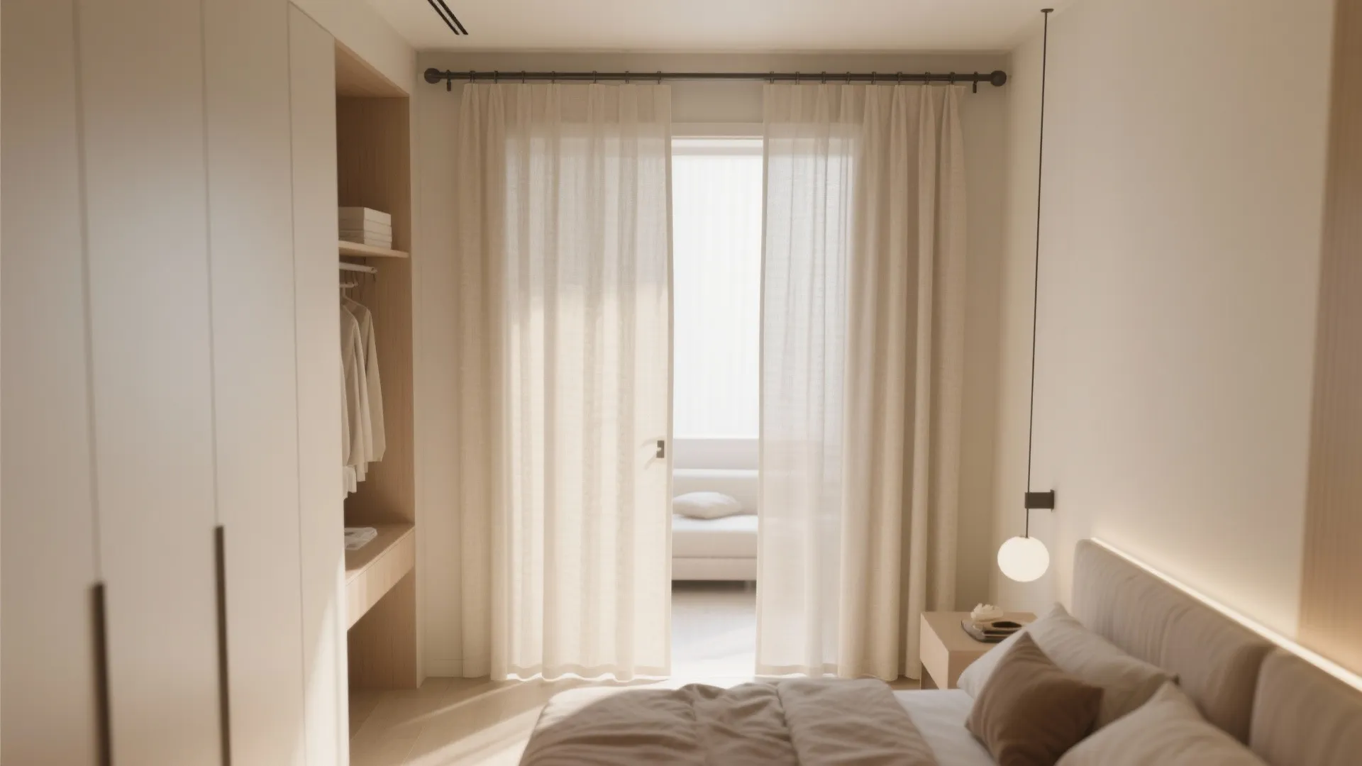 Idea 1: Sliding Fabric Panels