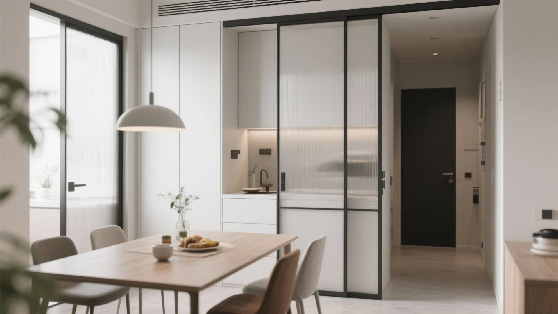 8. Minimal Frame Sliding Cabinets