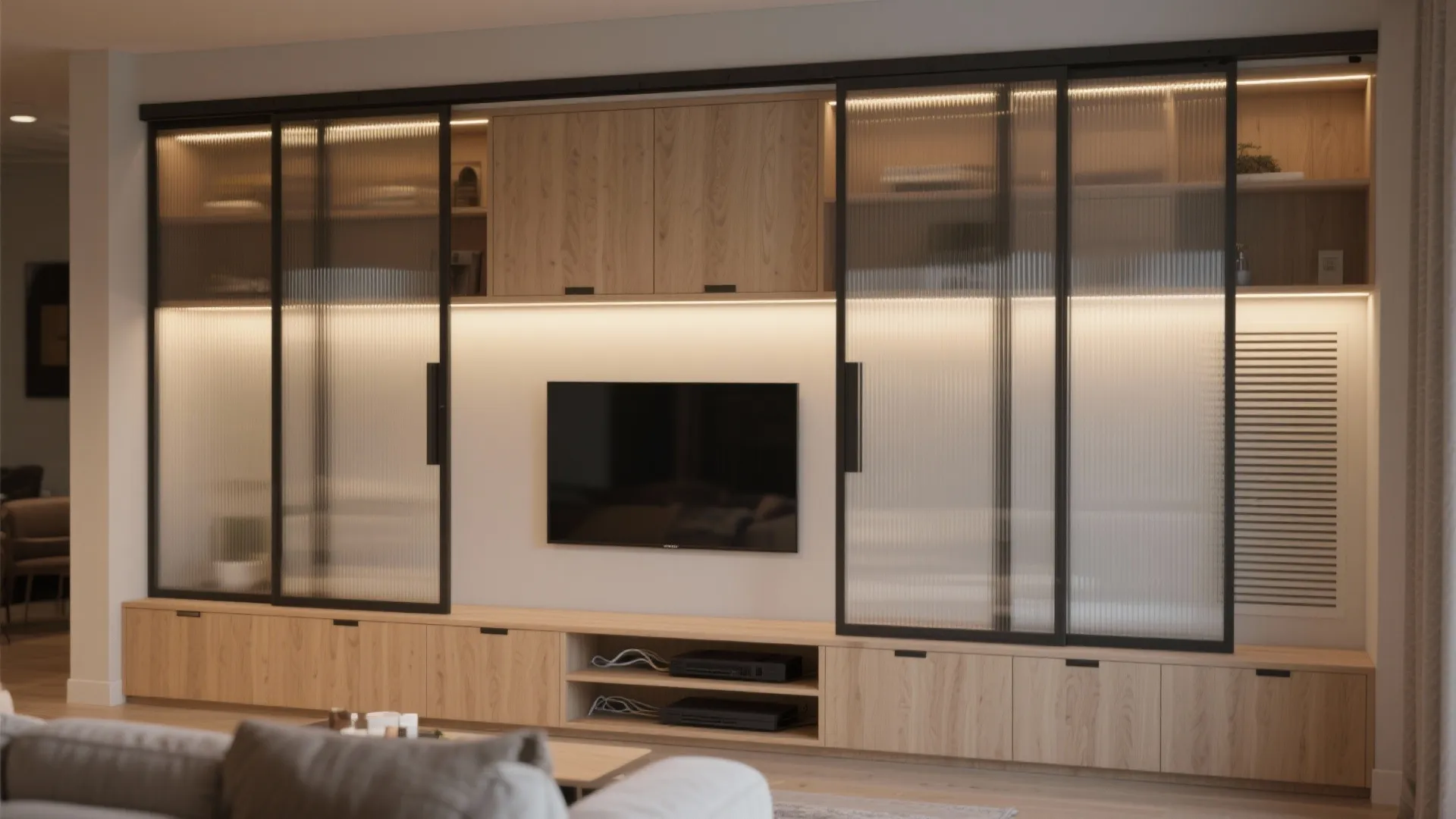 Sliding Glass-Door Wall Unit (Dust-Proof and Display-Ready)