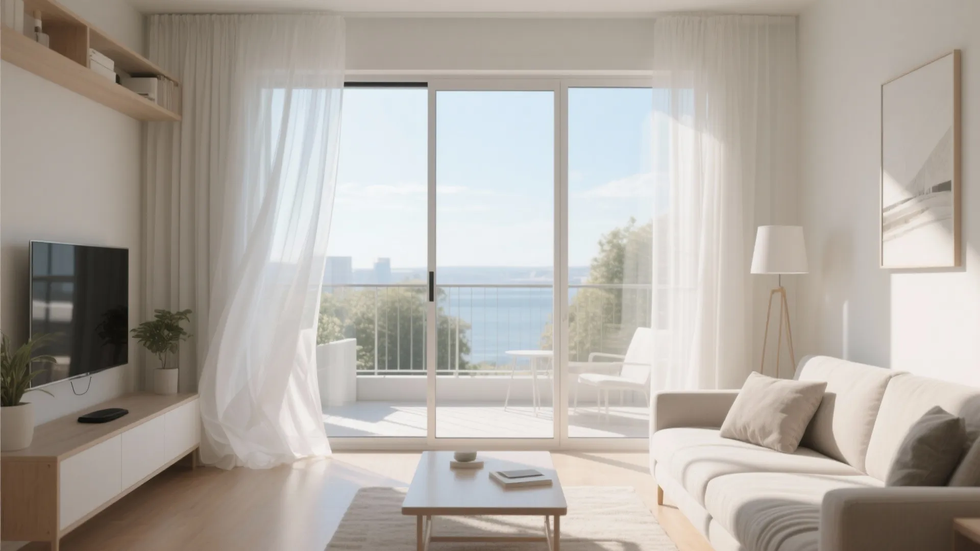 Sliding Glass Doors to Balcony