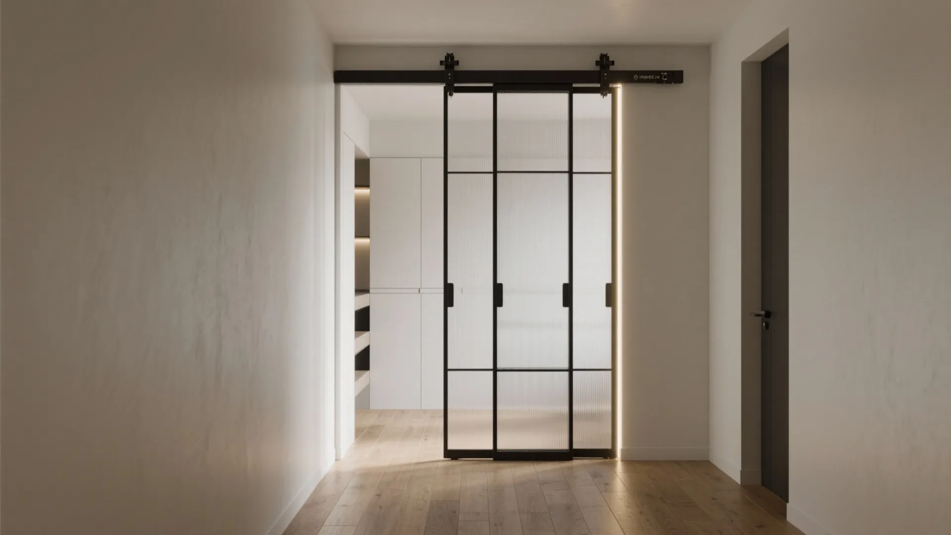 Sliding Glass Cupboard with Slim Frames