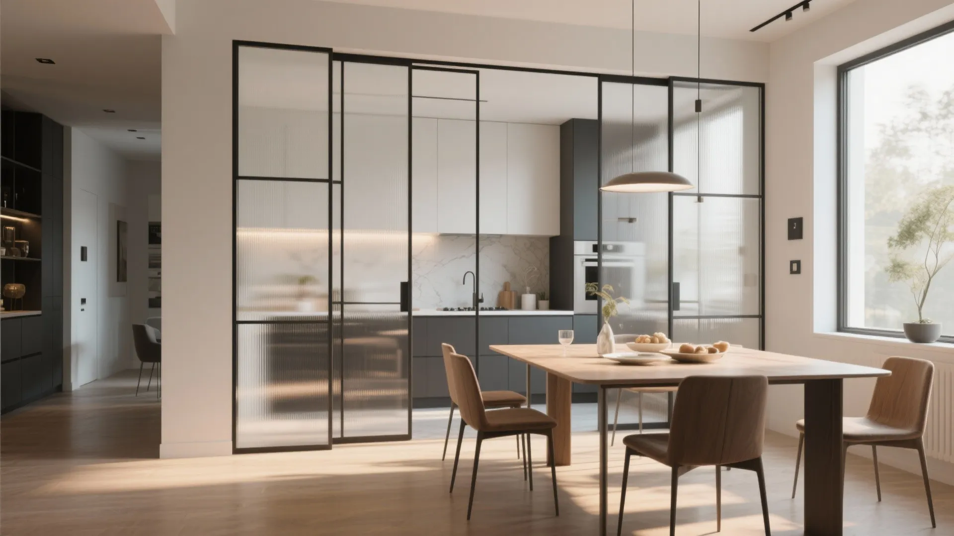 Sliding Glass Partitions