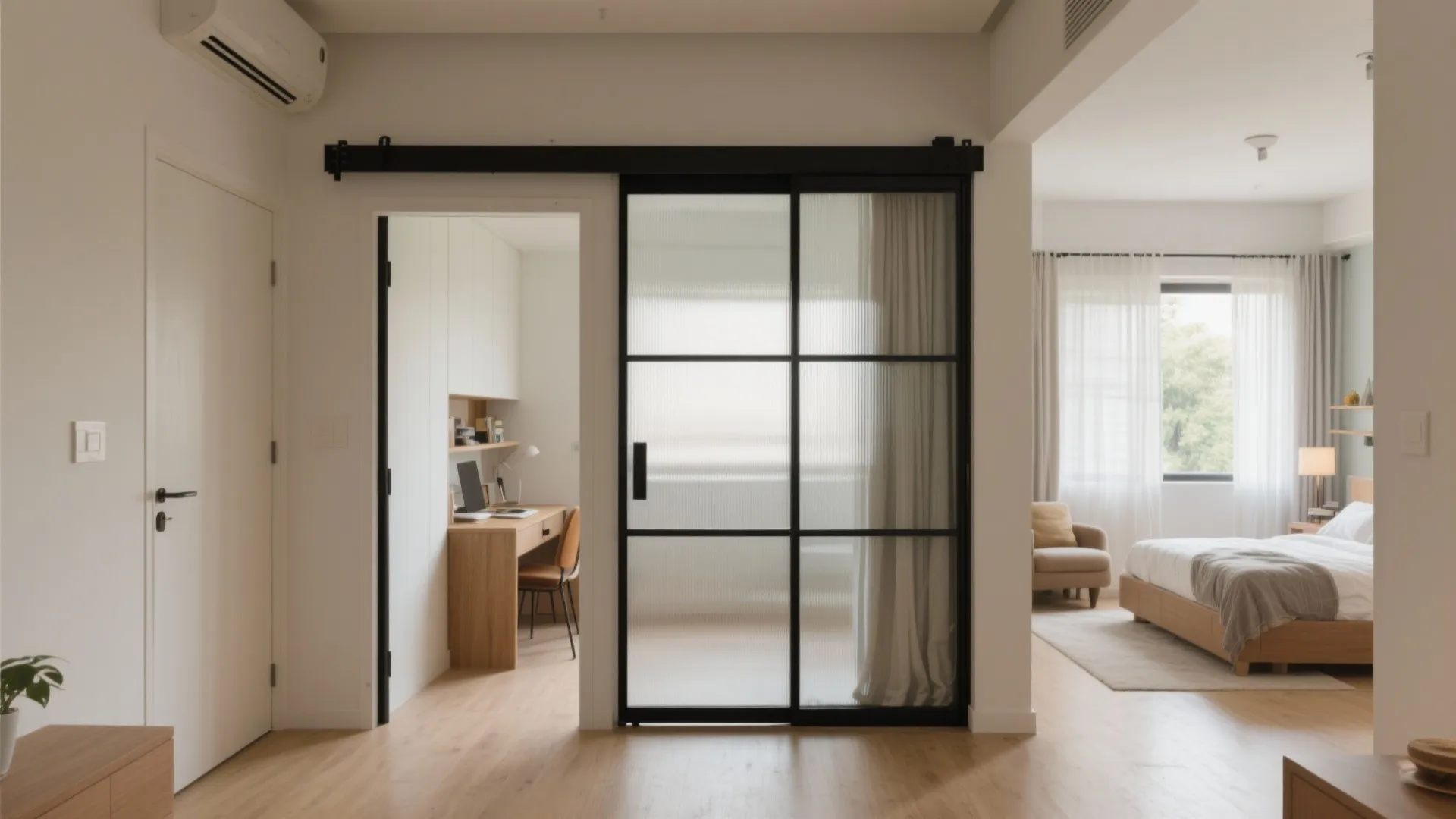Sliding doors and flexible partitions