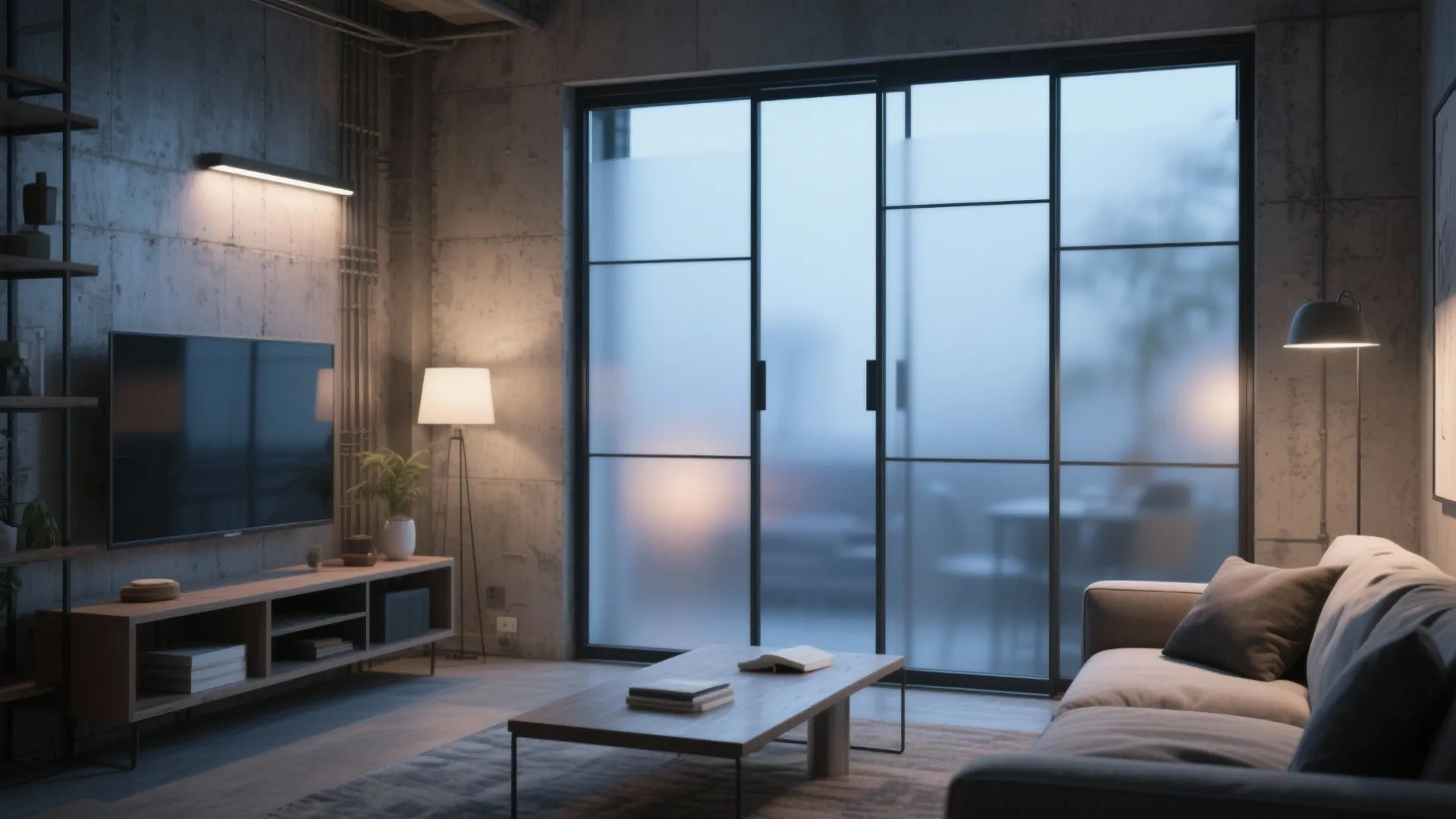 8. Sliding Glass Panels Instead of Curtains