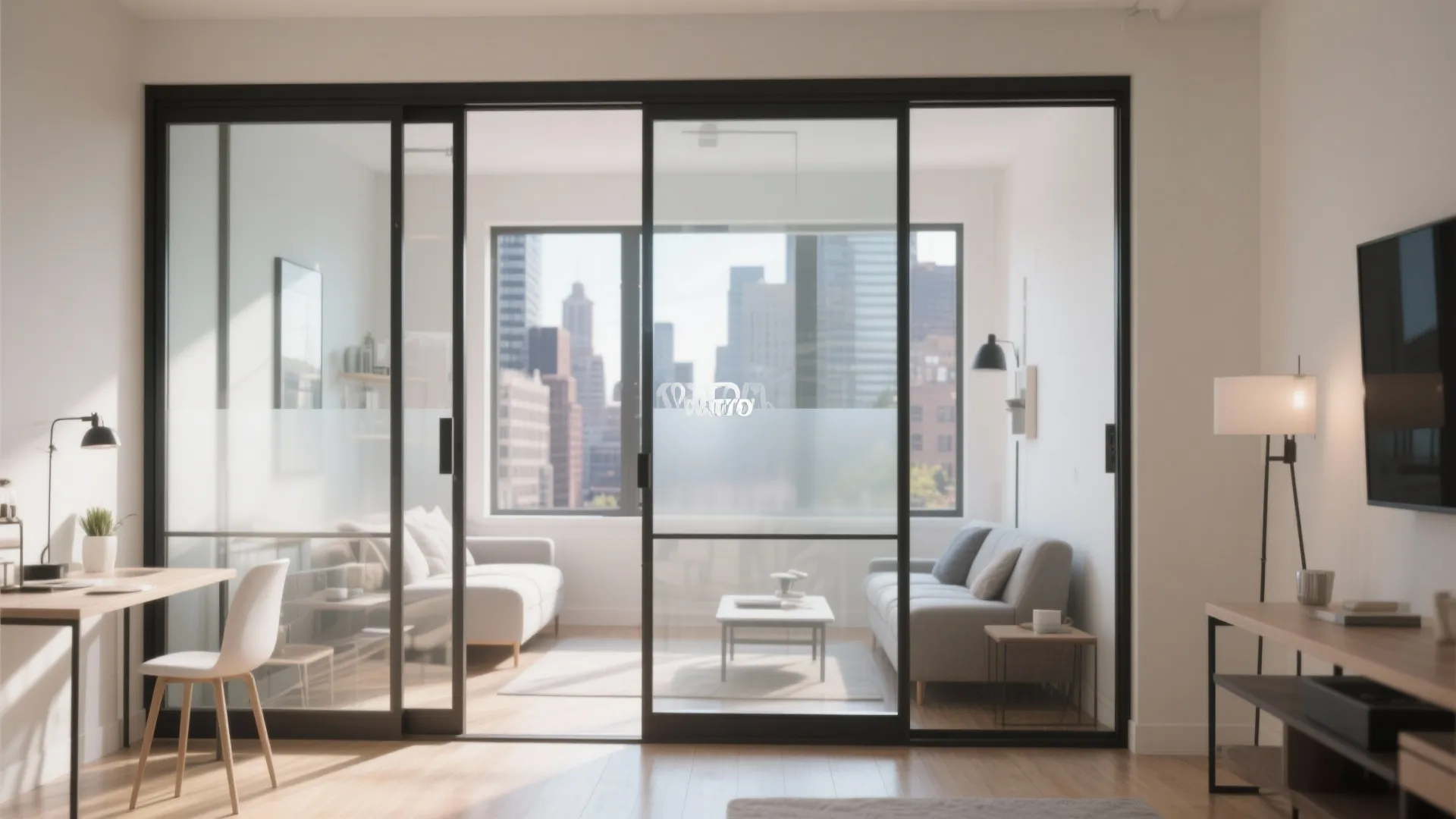 Sliding glass framed panels