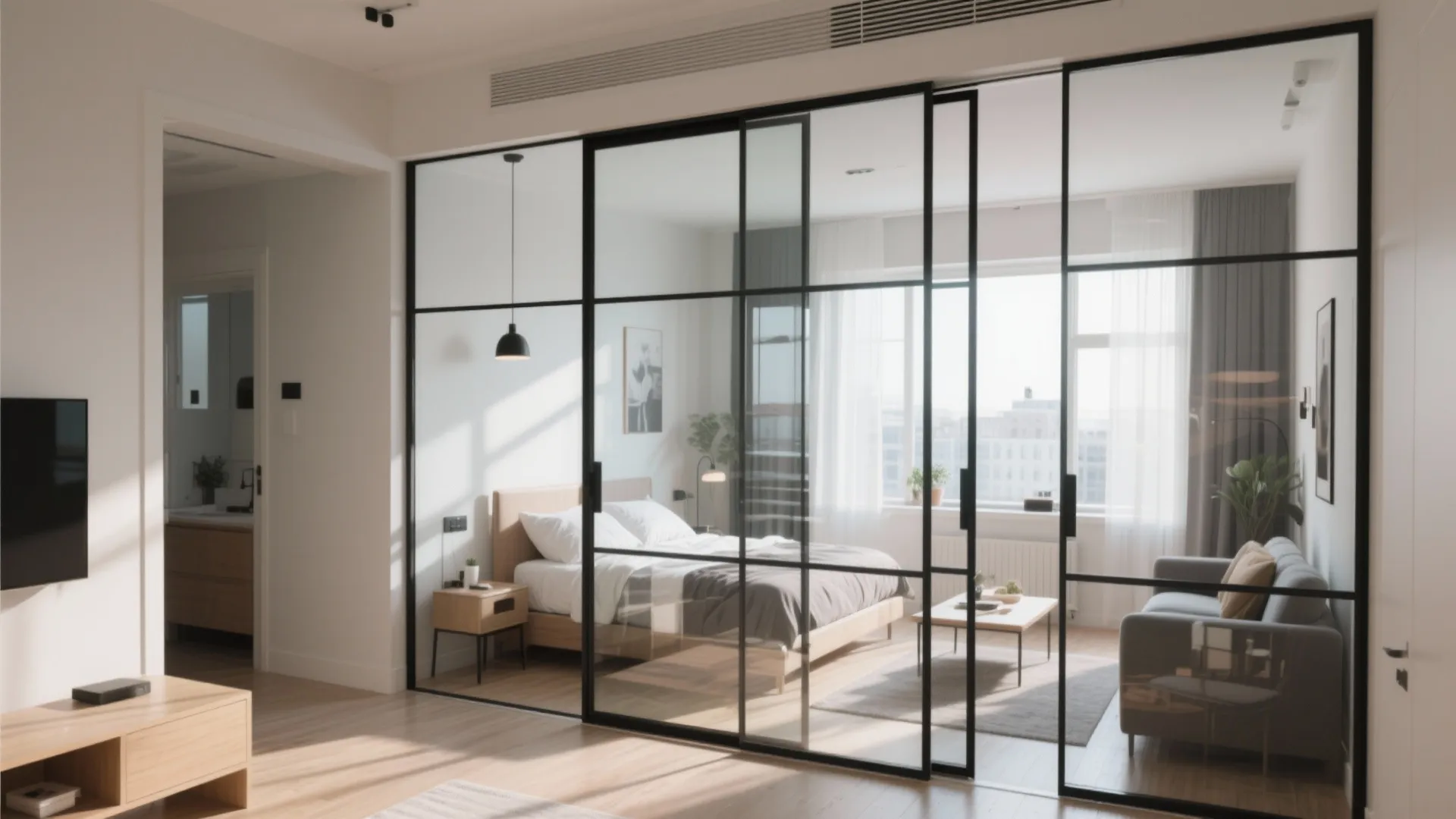 2. Use of Sliding Glass Partitions