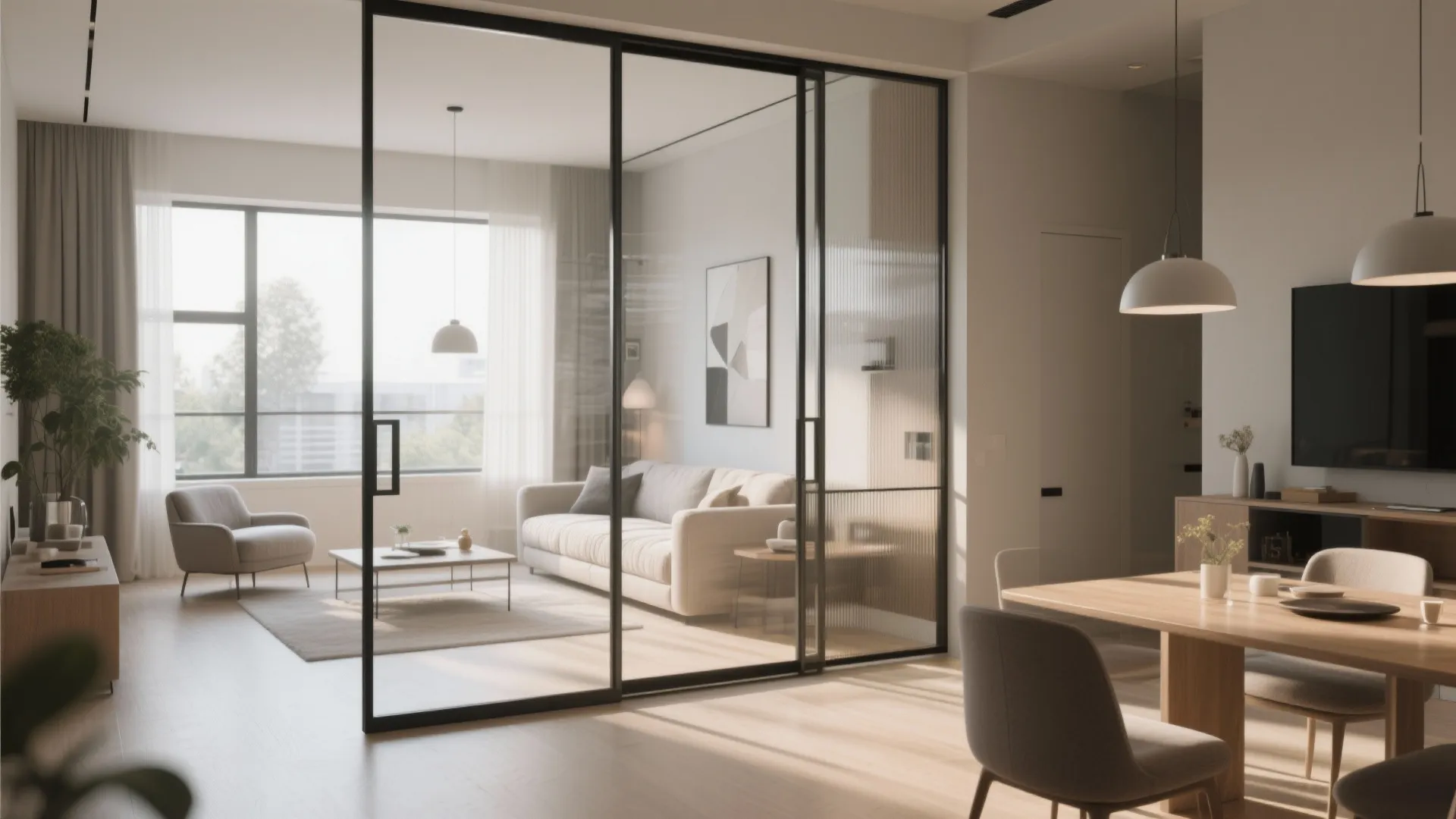 7. Add Sliding or Glass Partitions