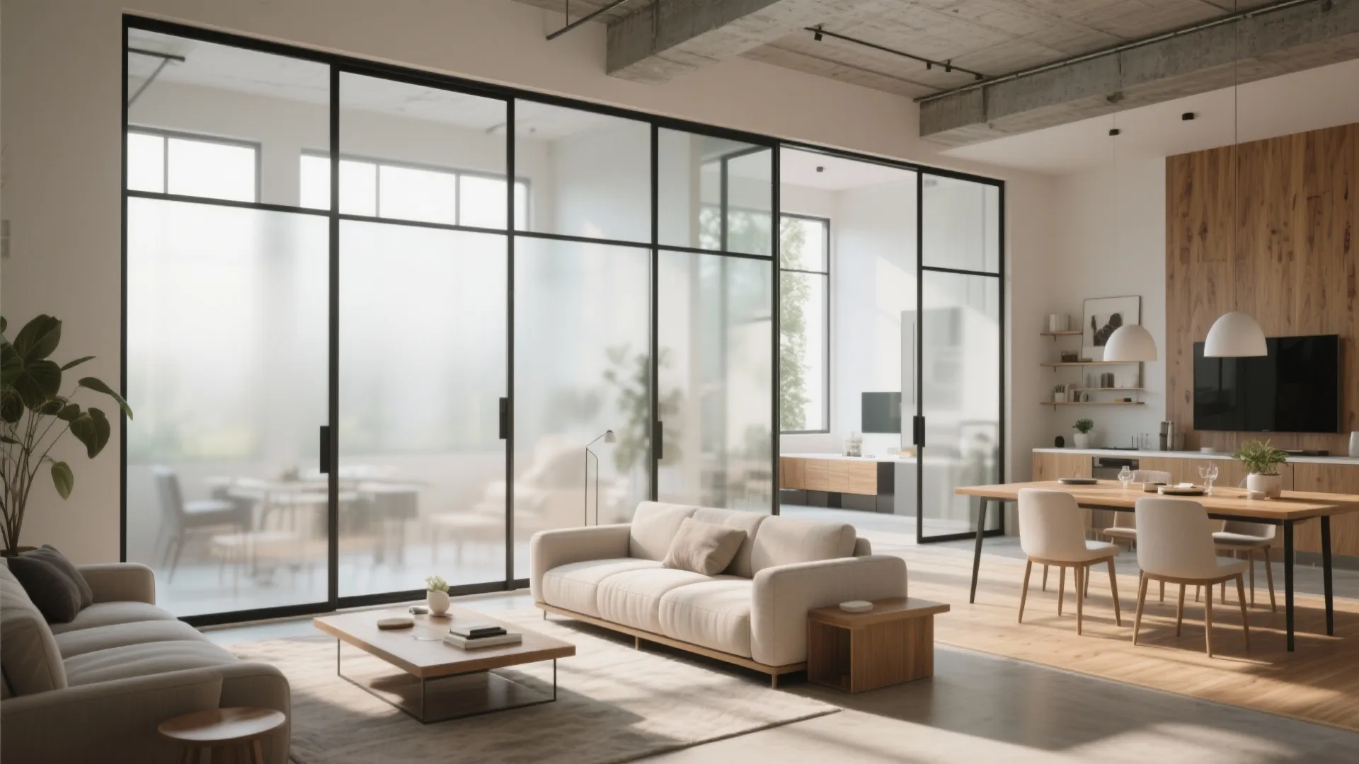 Sliding Glass Partitions