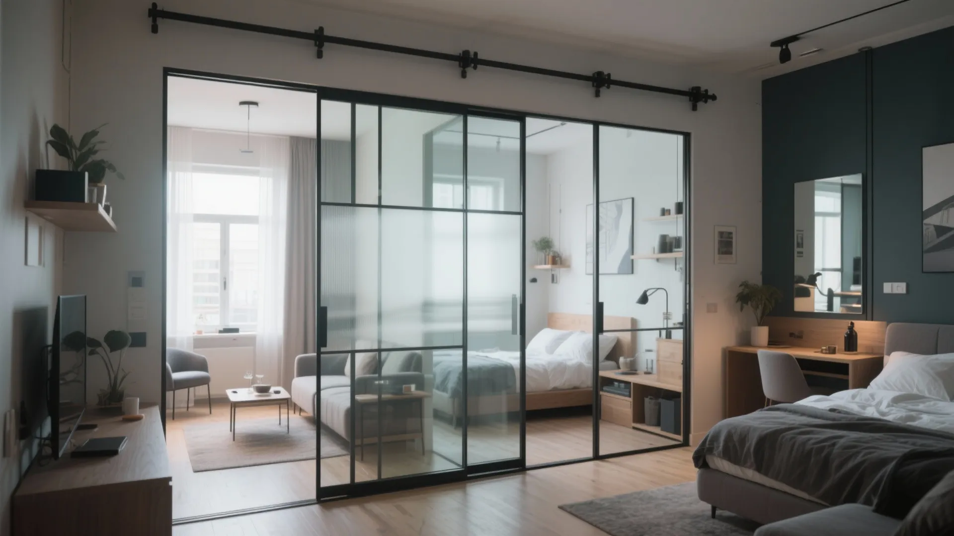 Sliding Glass Partitions