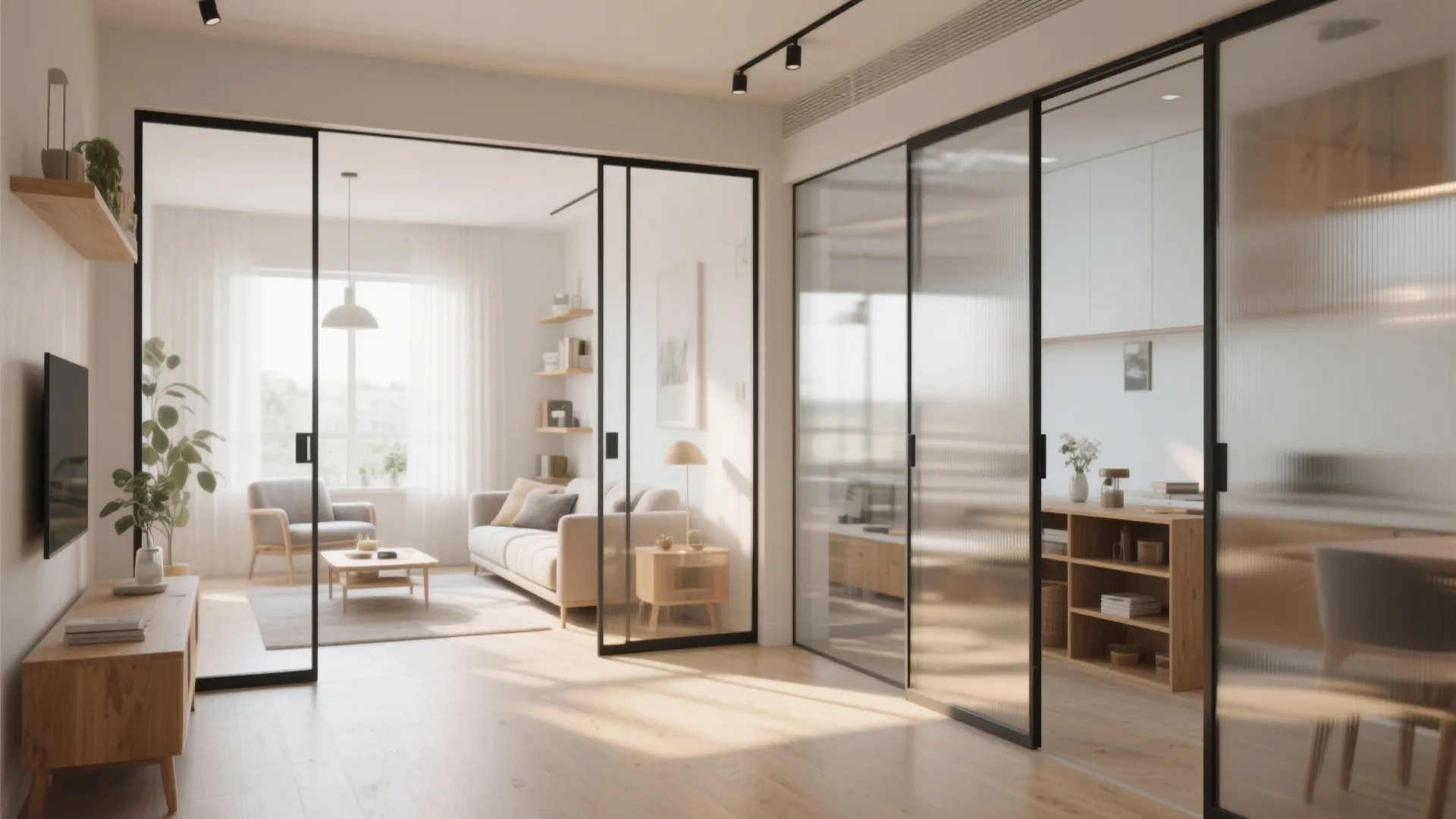 Sliding Glass Partitions