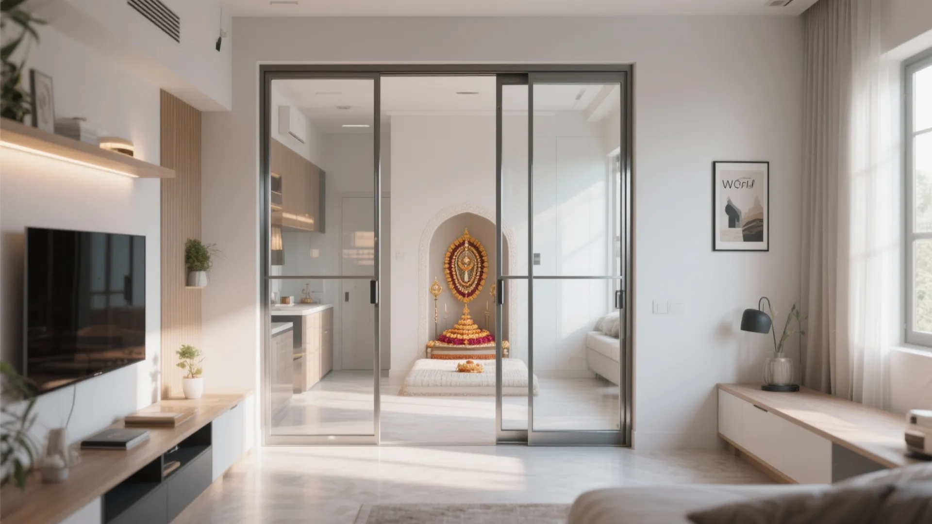 Sliding Glass Doors to Save Space