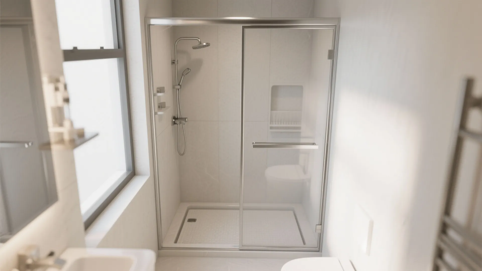 5. Sliding Glass Shower Panels