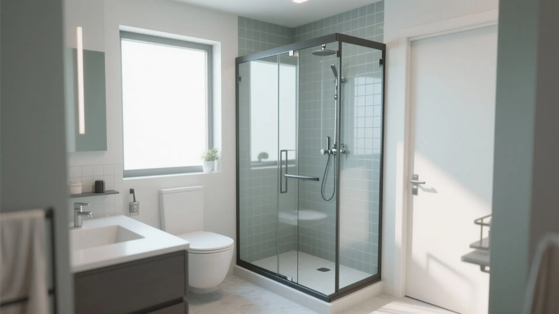 2. Sliding Glass Shower Door