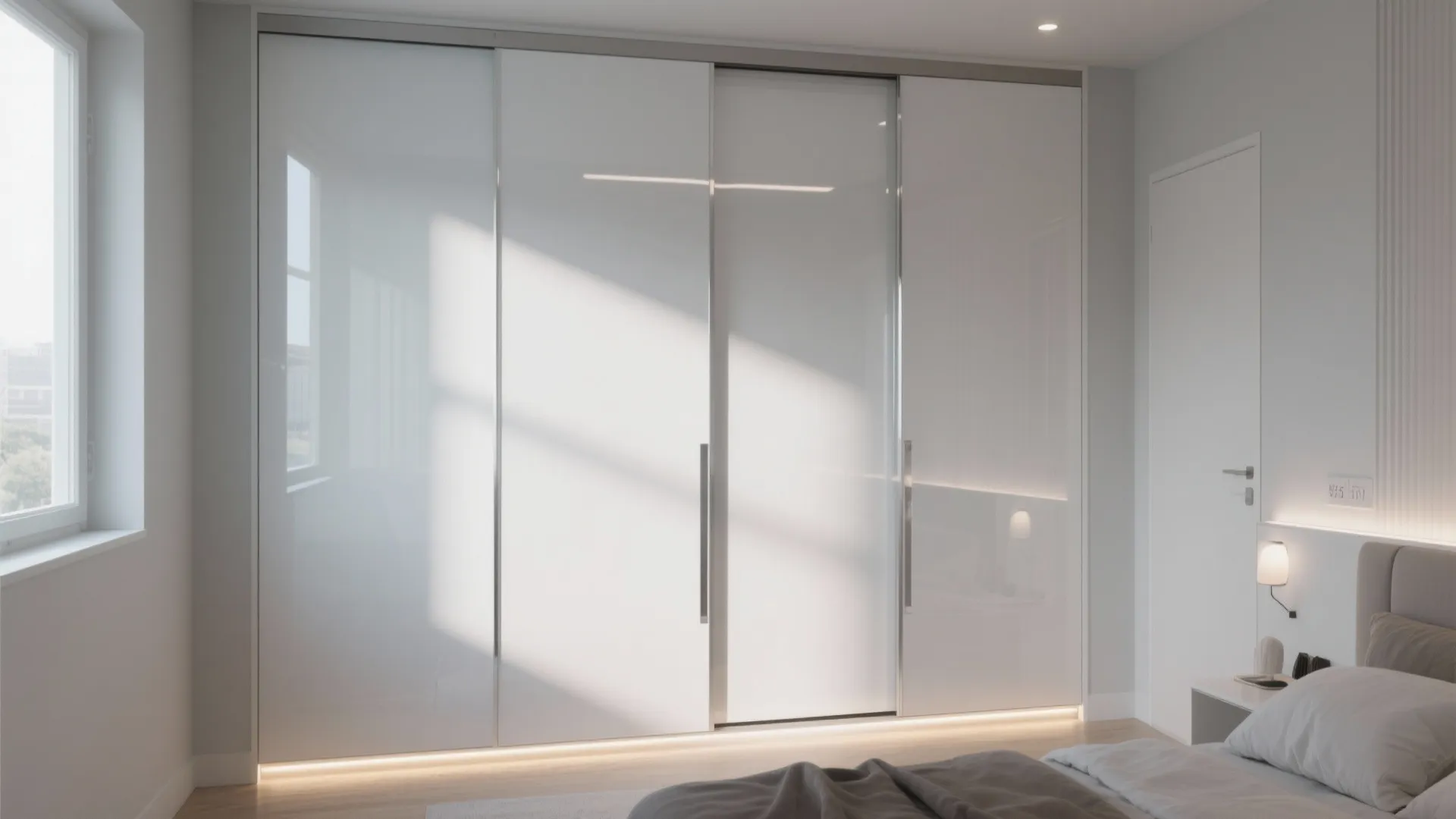 Sliding Door Wardrobes with Gloss Finish