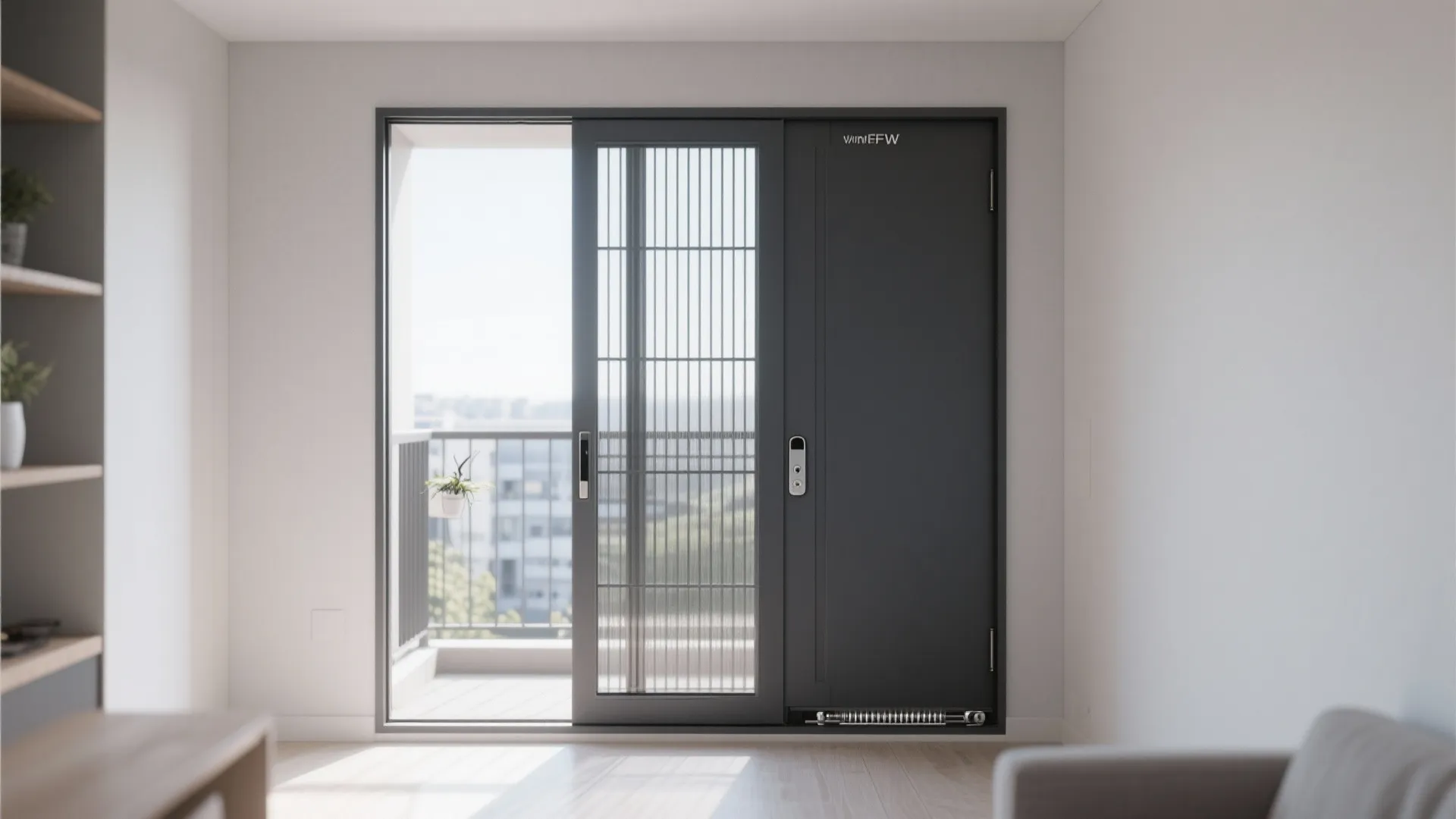Sliding Grill Doors with Smart Locks