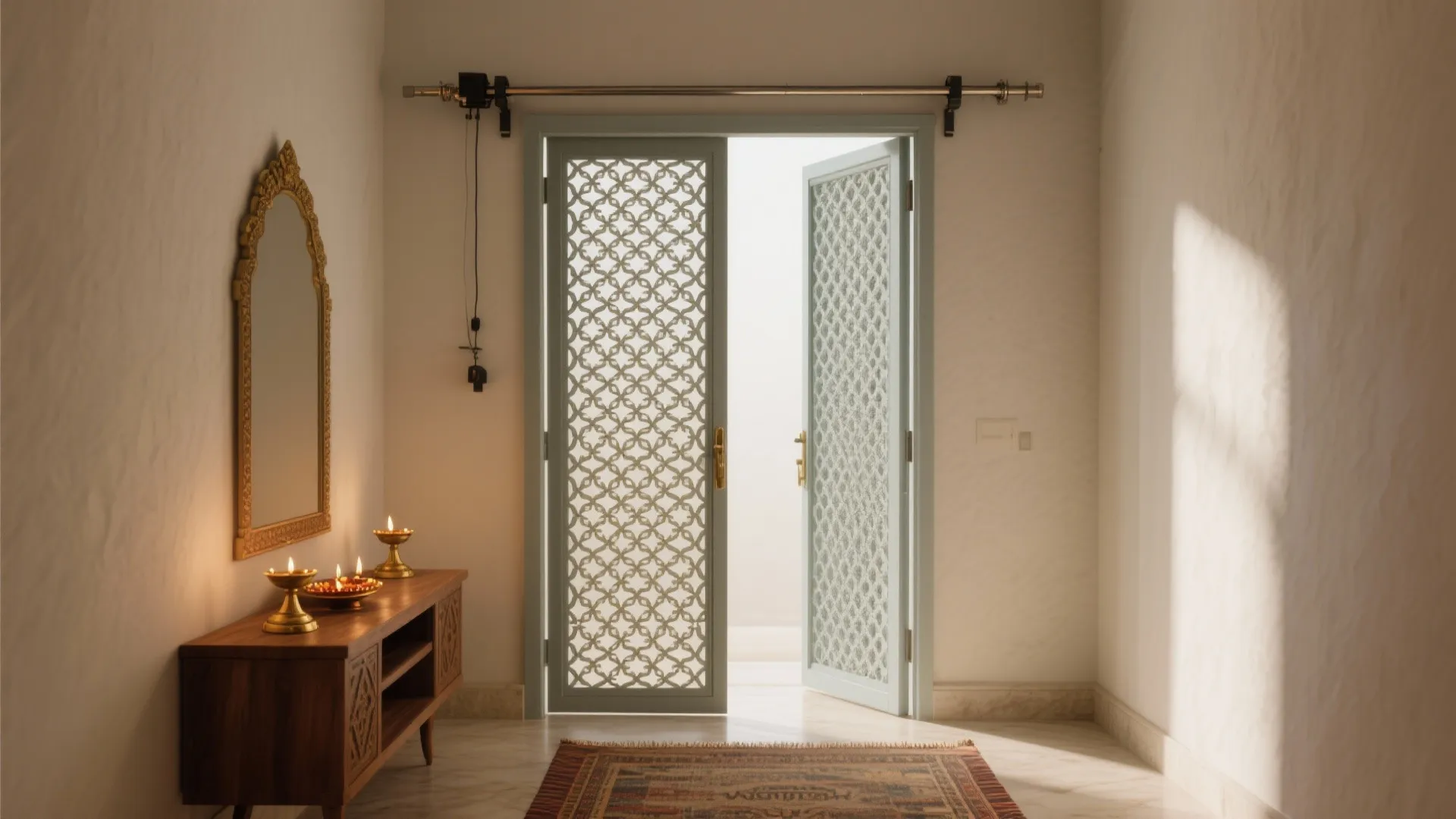 Sliding Lattice Panels (Jaali-Inspired)