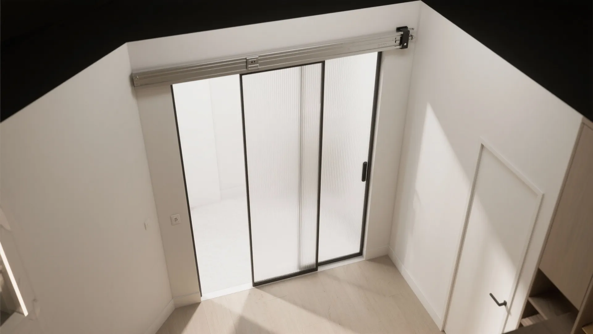 Sliding Door in Laminated Safety Glass