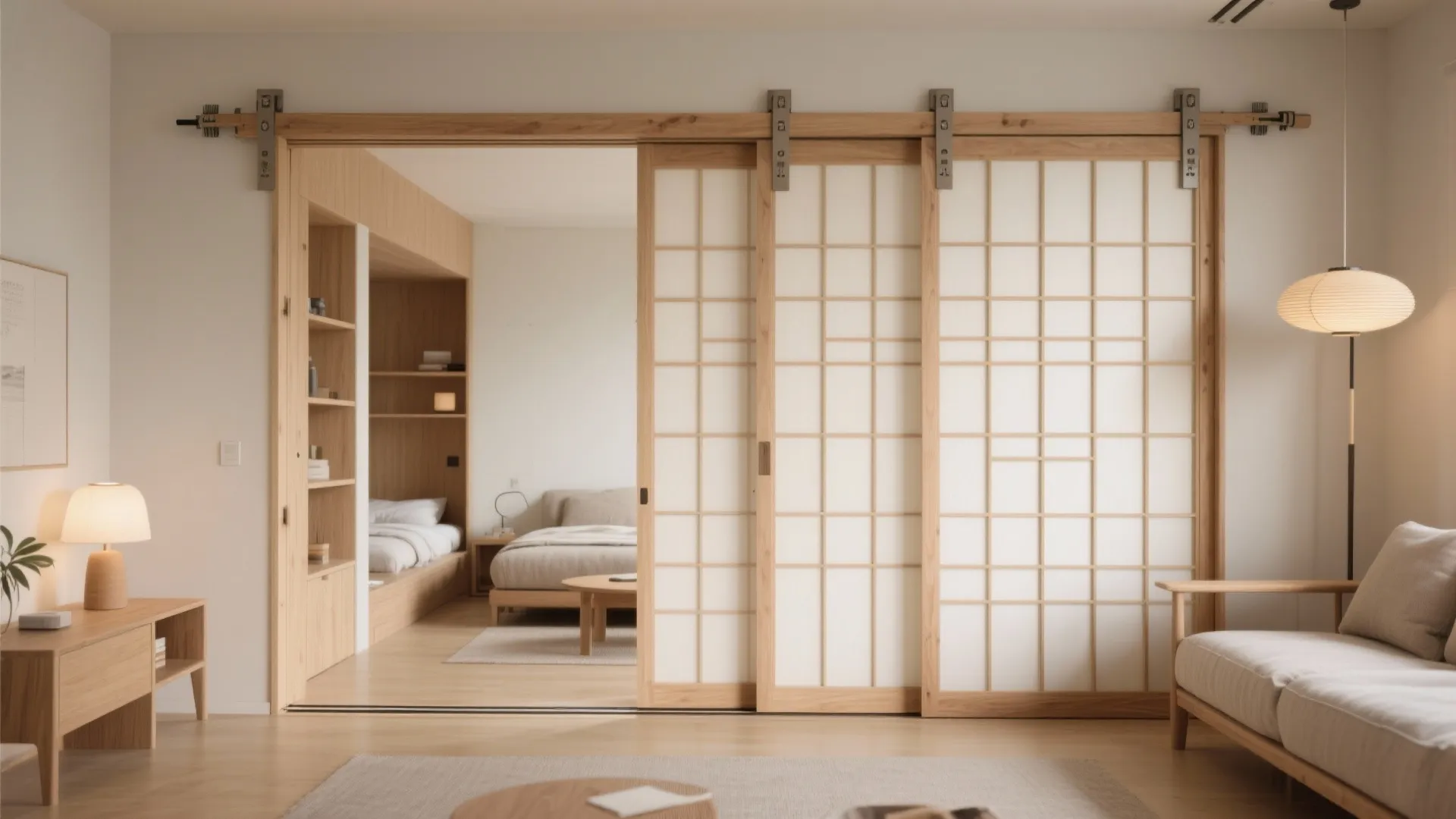 Sliding Wood Lattice Panels