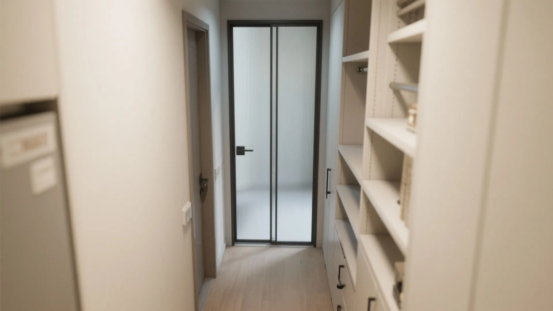 Sliding Glass Cupboard with Slim Frames