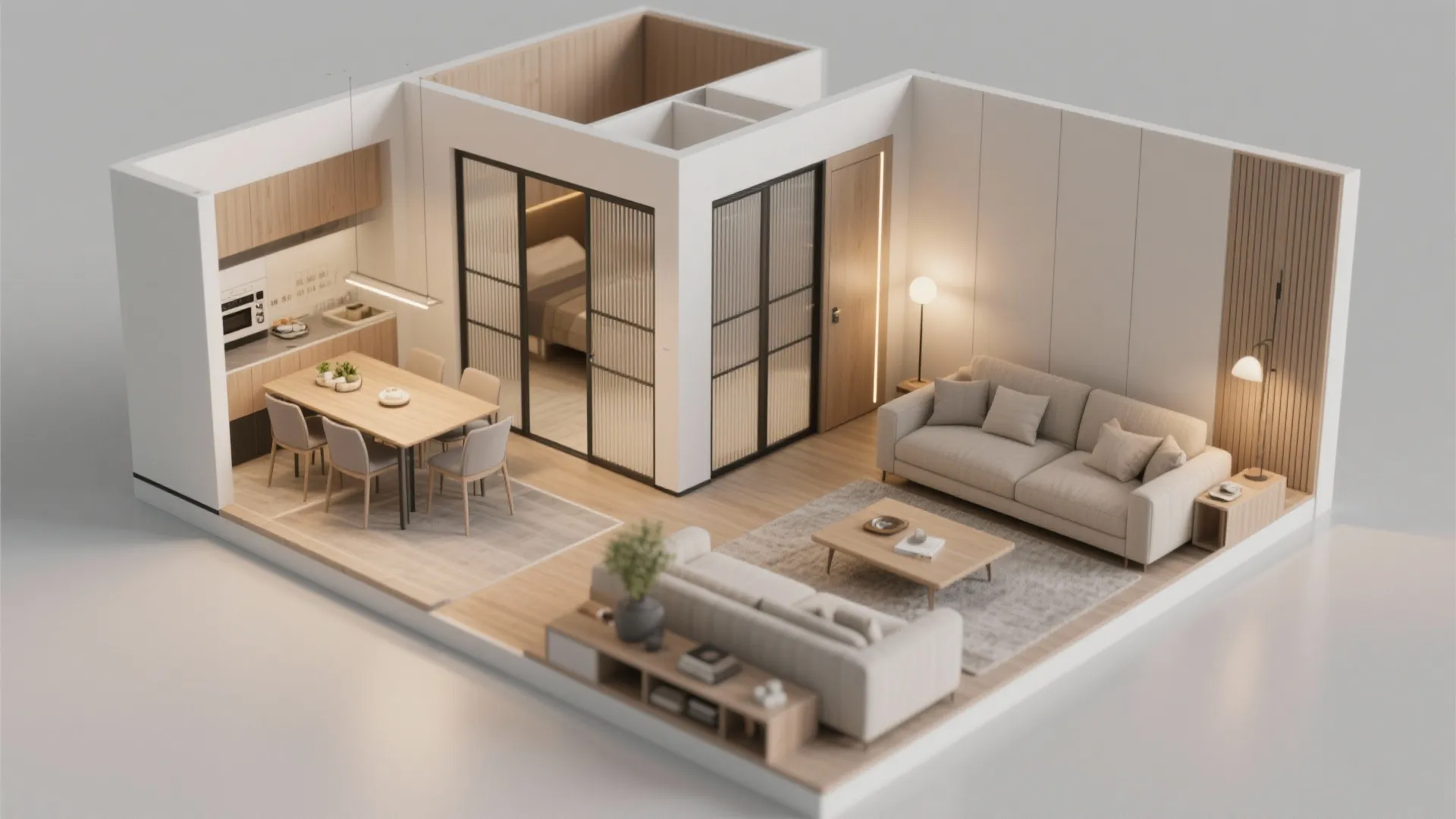 4) Sliding Panel System (Solid or Slatted)