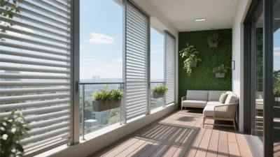 Green Wall Balcony Design with Natural Light