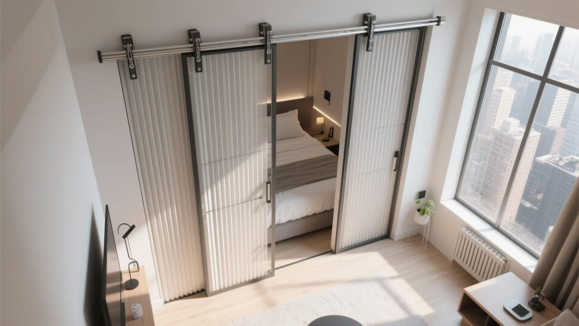 Sliding Louver Panels for Flex Spaces