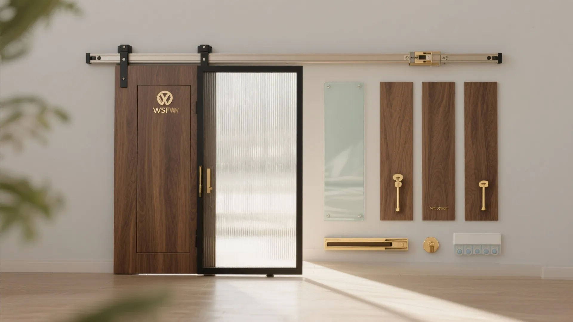 Sleek sliding doors for tight corridors