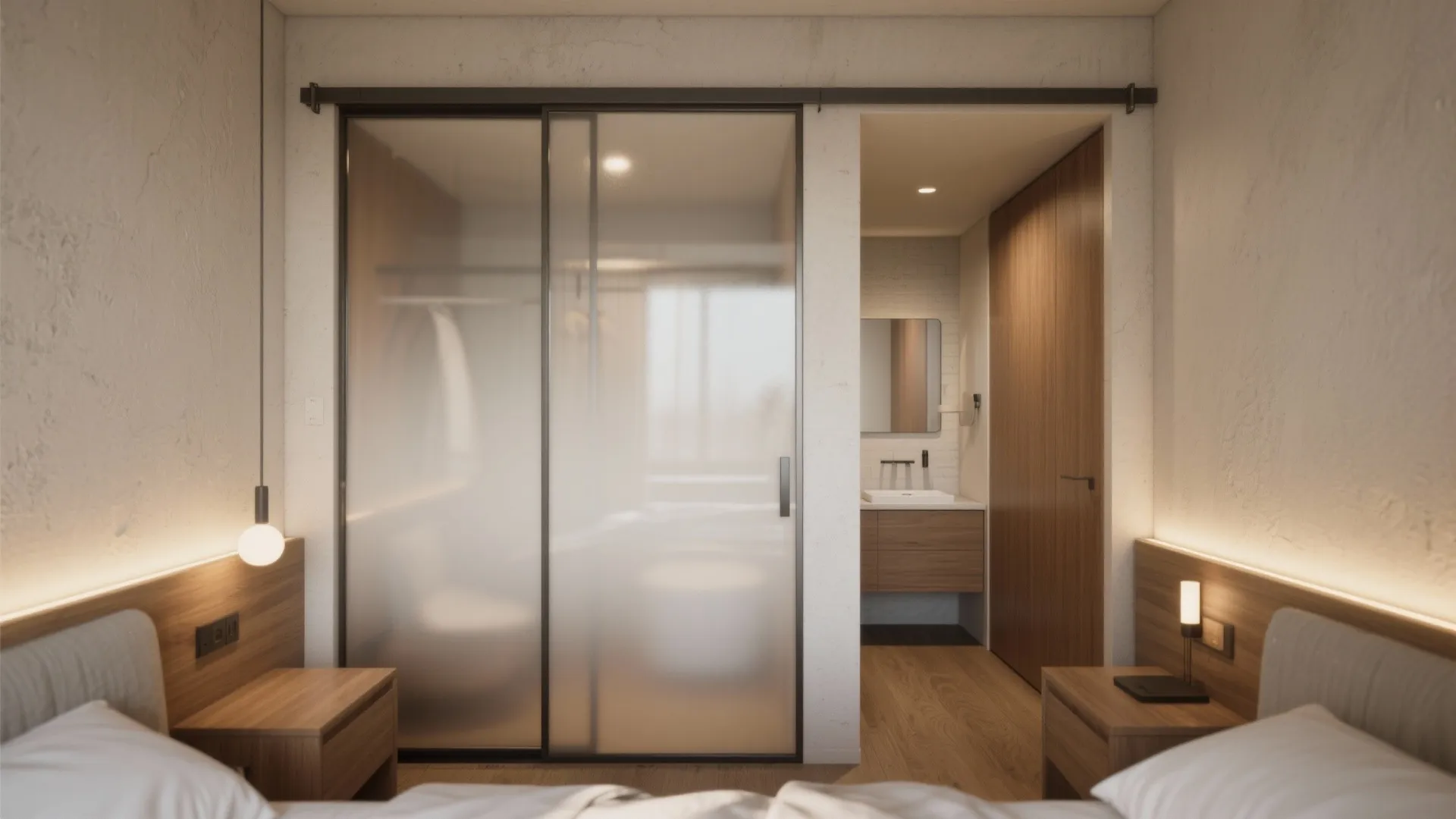 2. Create a Mini-Suite with Sliding Doors
