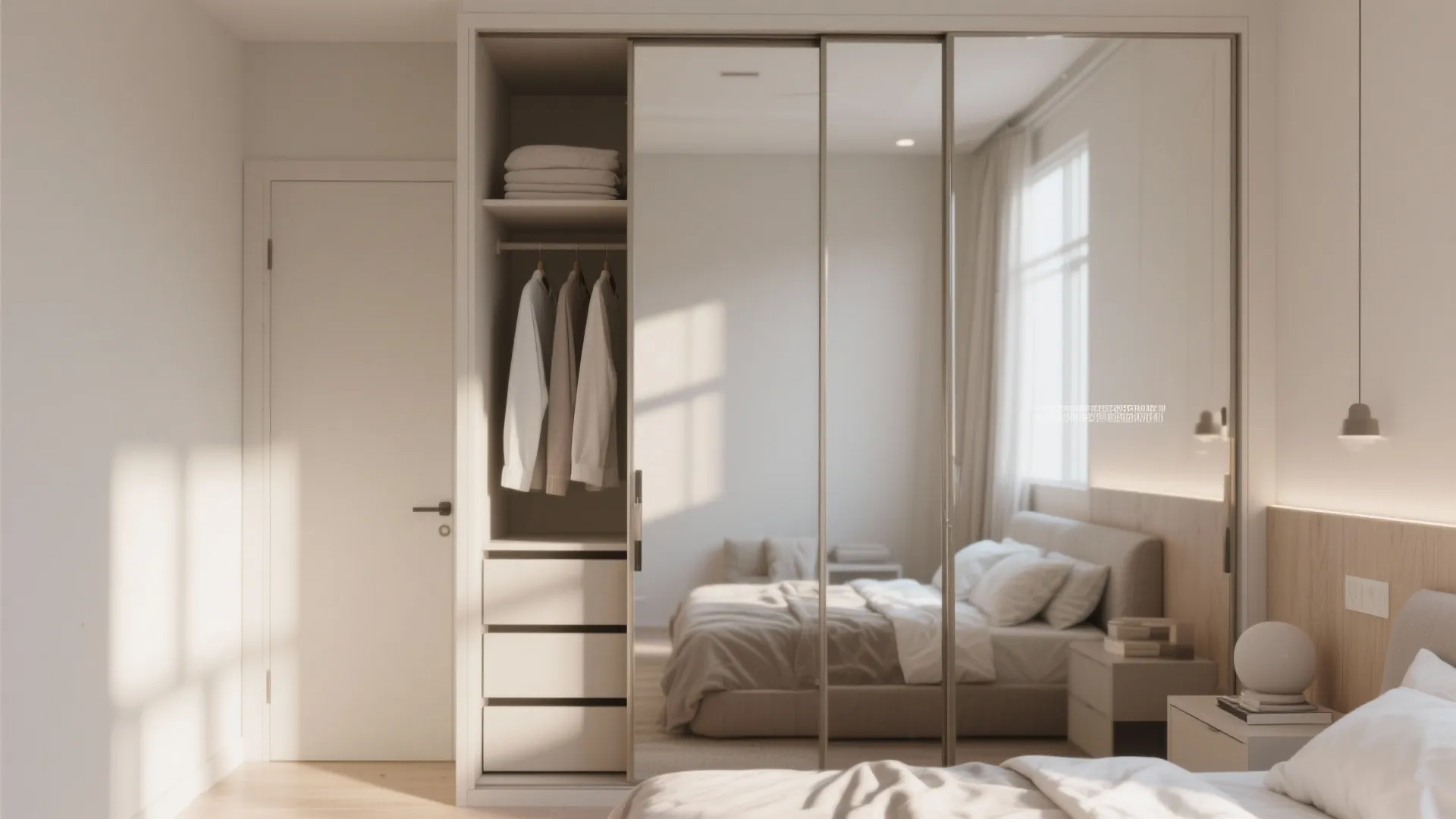 3. Built-In Wardrobe with Sliding Doors