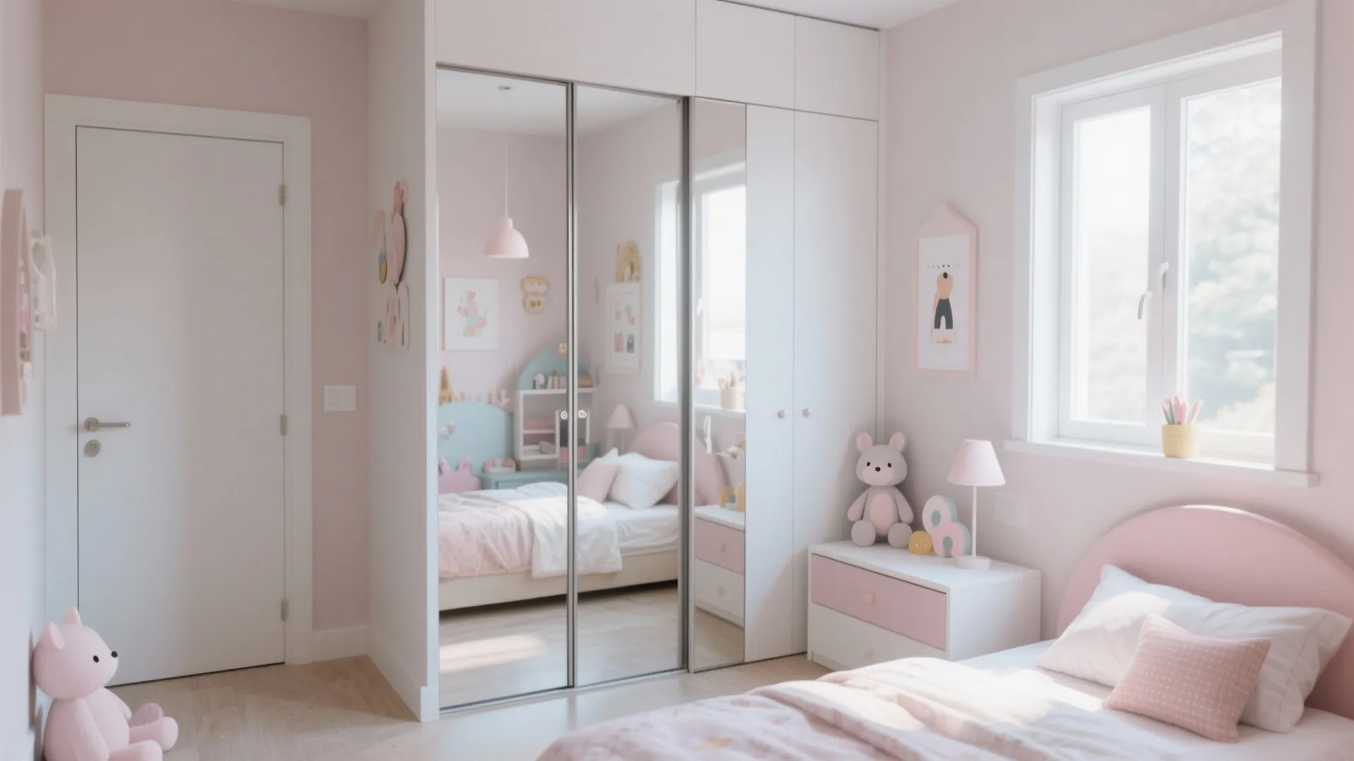 Sliding door wardrobes with mirrors