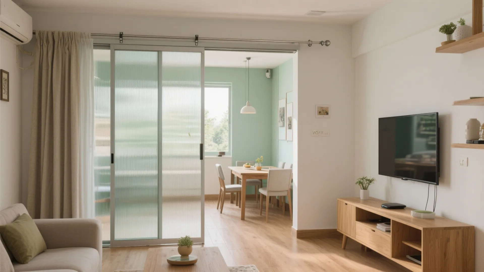 Flexible Open Living with Sliding Boundaries