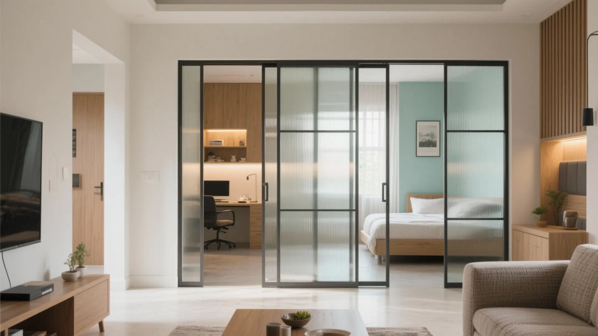 Sliding Partitions to Shape Flexible Zones