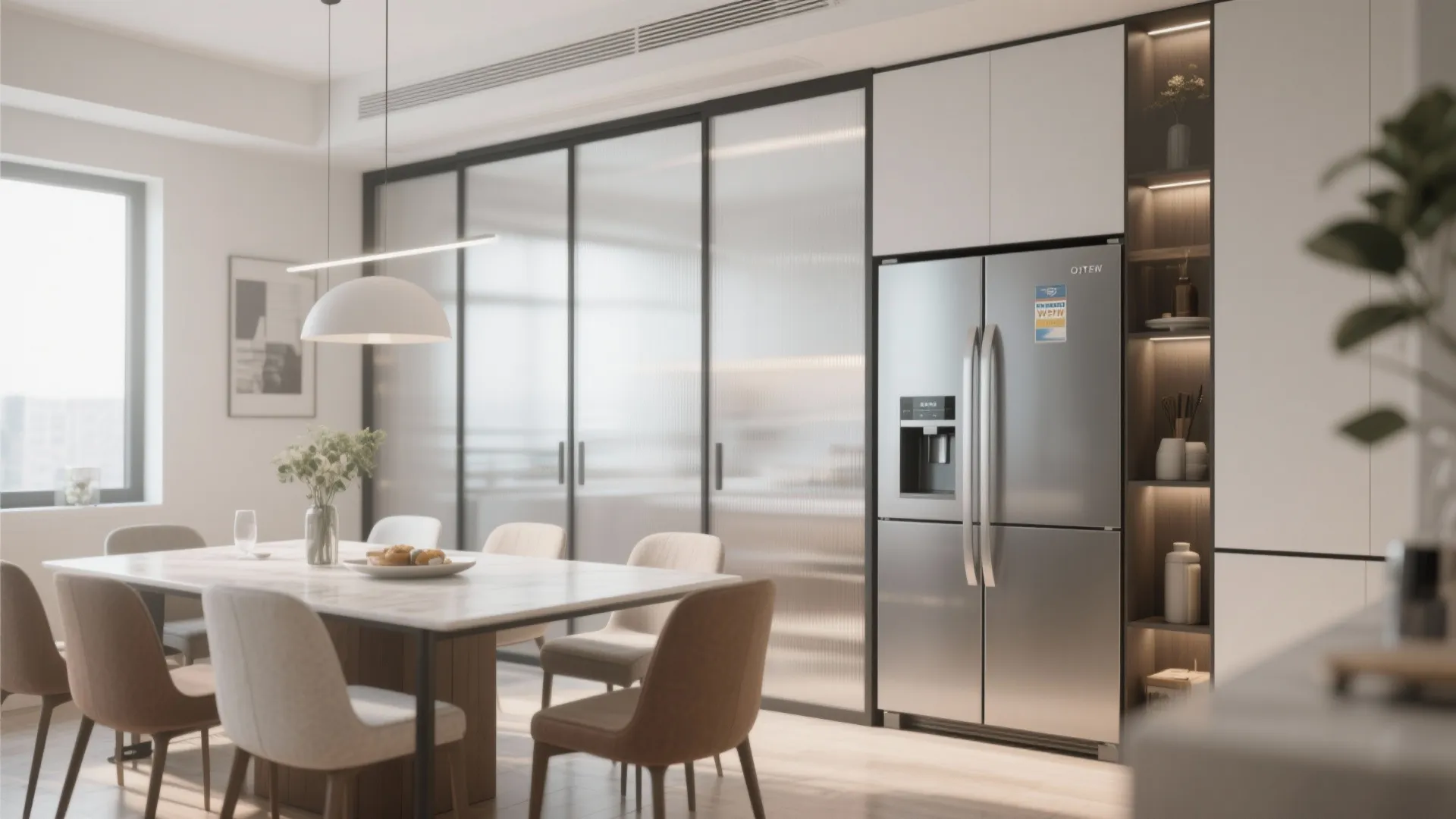 5. Concealed Behind Sliding Panels