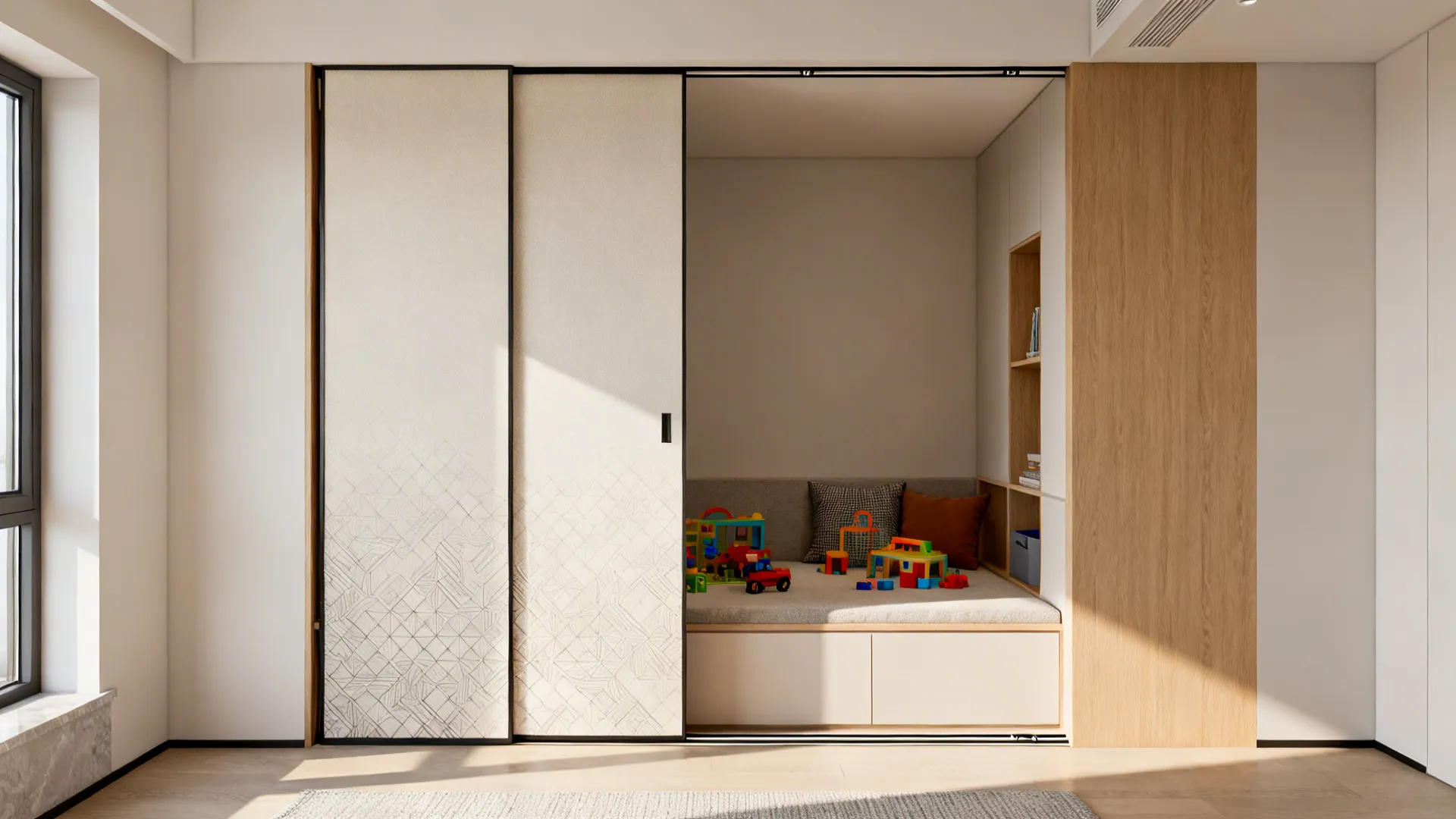 5. Use folding screens and sliding panels for quick privacy