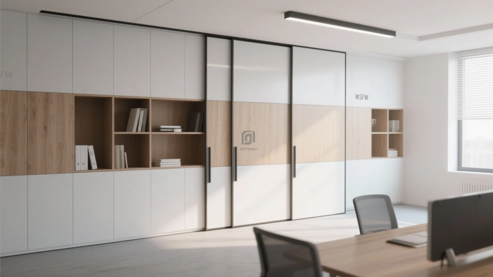 10. Hidden Storage Behind Sliding Panels