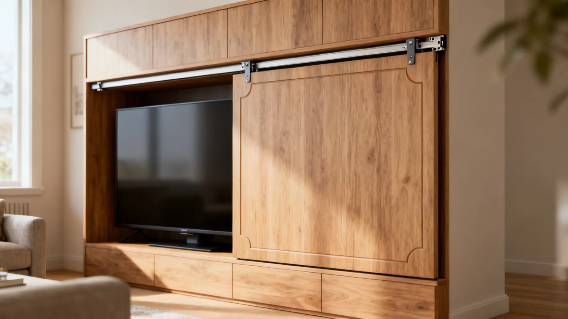 5. Multi-functional fold-down or sliding panel