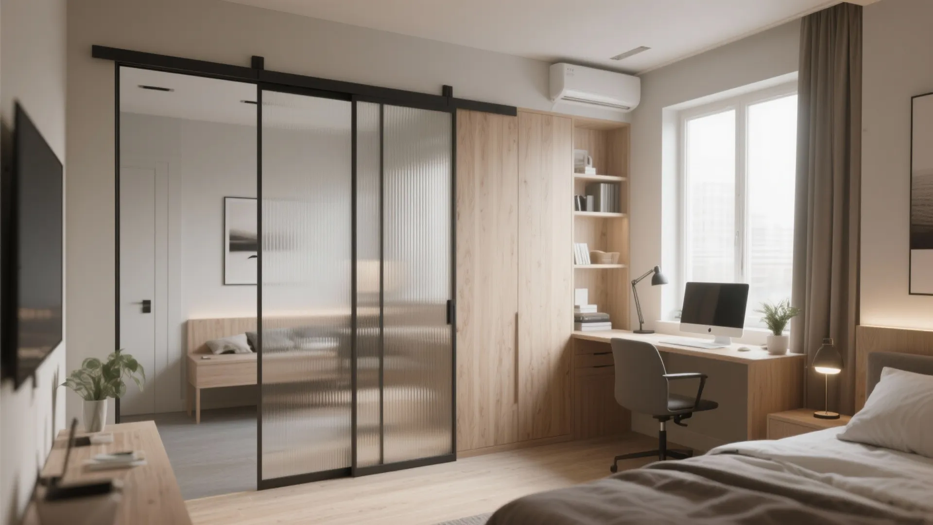 5. Sliding partition panels