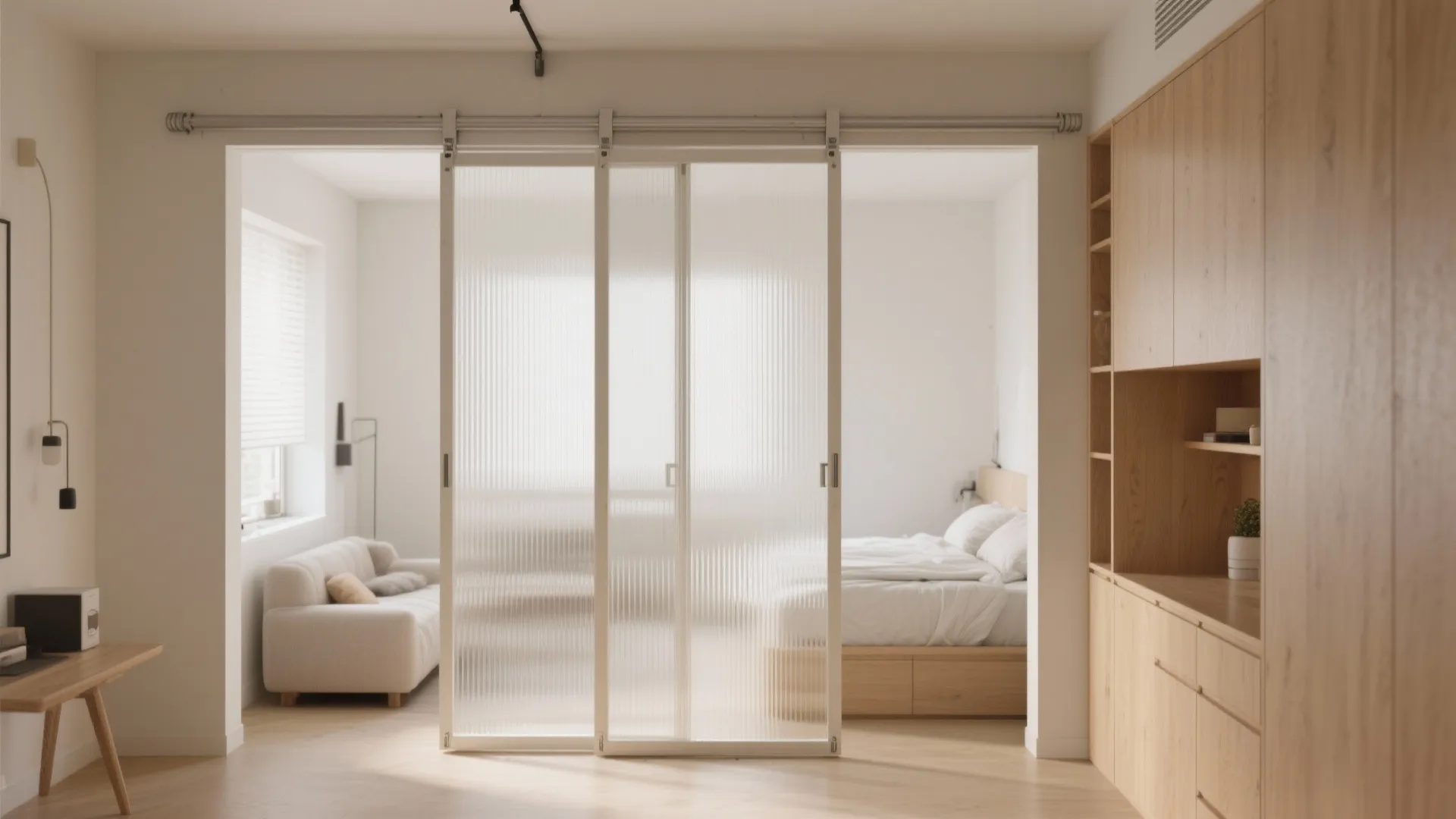 Sliding partitions for flexible zoning