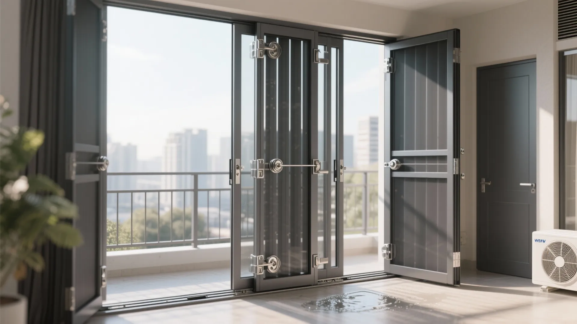 Idea 5: Sliding or Folding Panels with Smart Locks