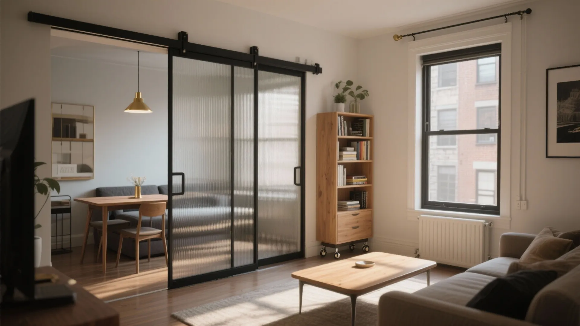 Sliding Partitions and Multi-Use Furniture