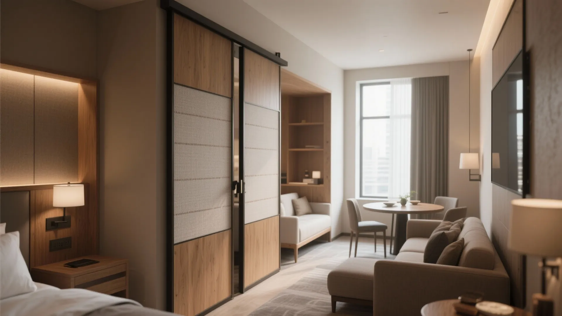 1. Flexible Partitioning with Sliding Panels