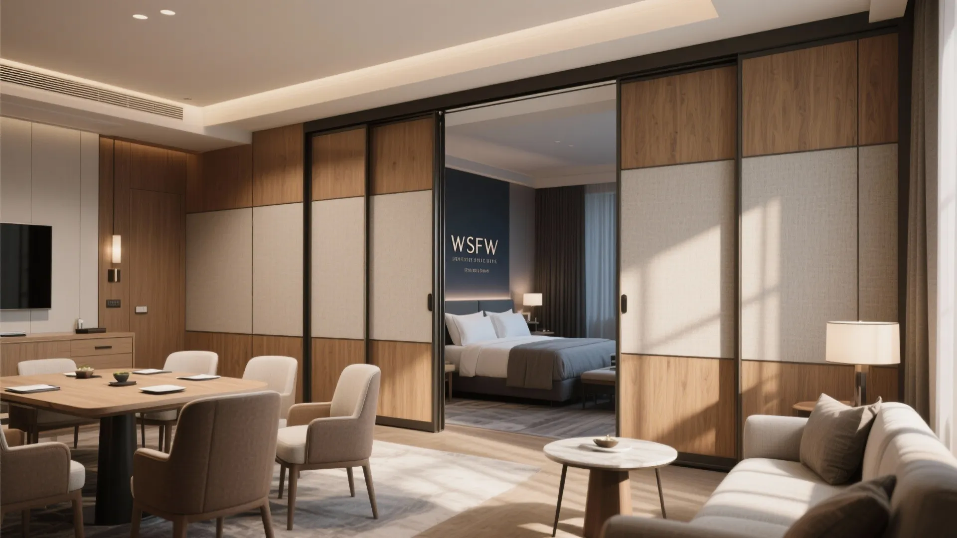 1. Flexible Partitioning with Sliding Panels