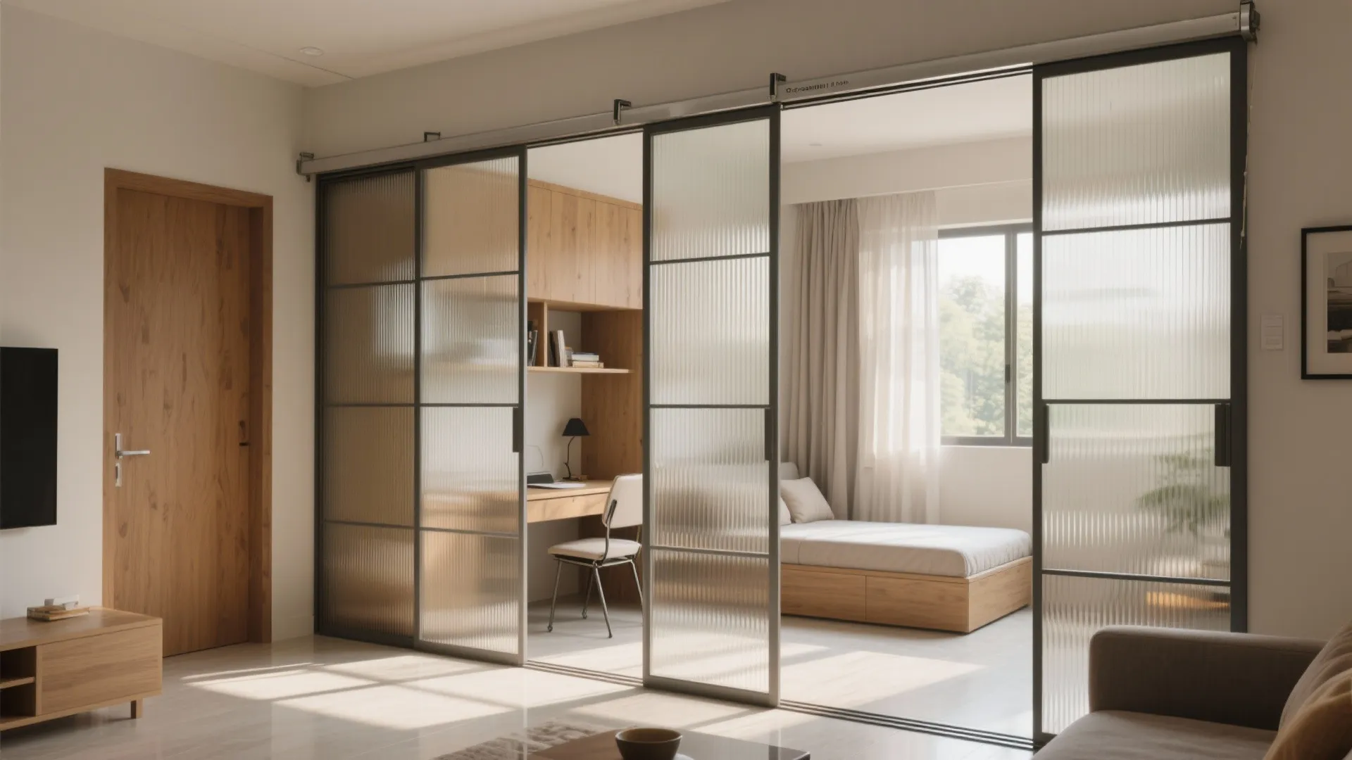 Sliding partitions to flex your rooms