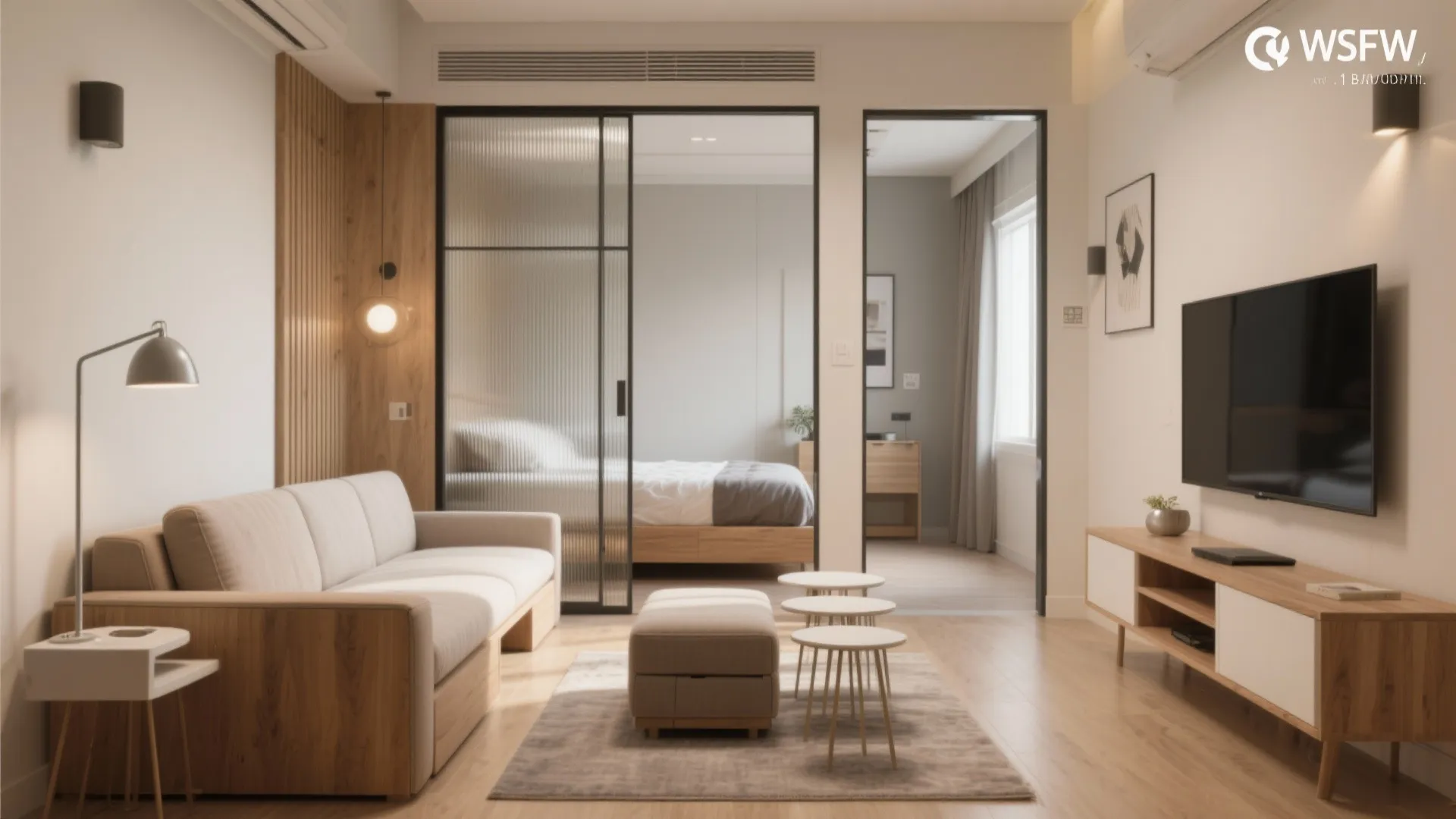 Flexible furniture and sliding partitions