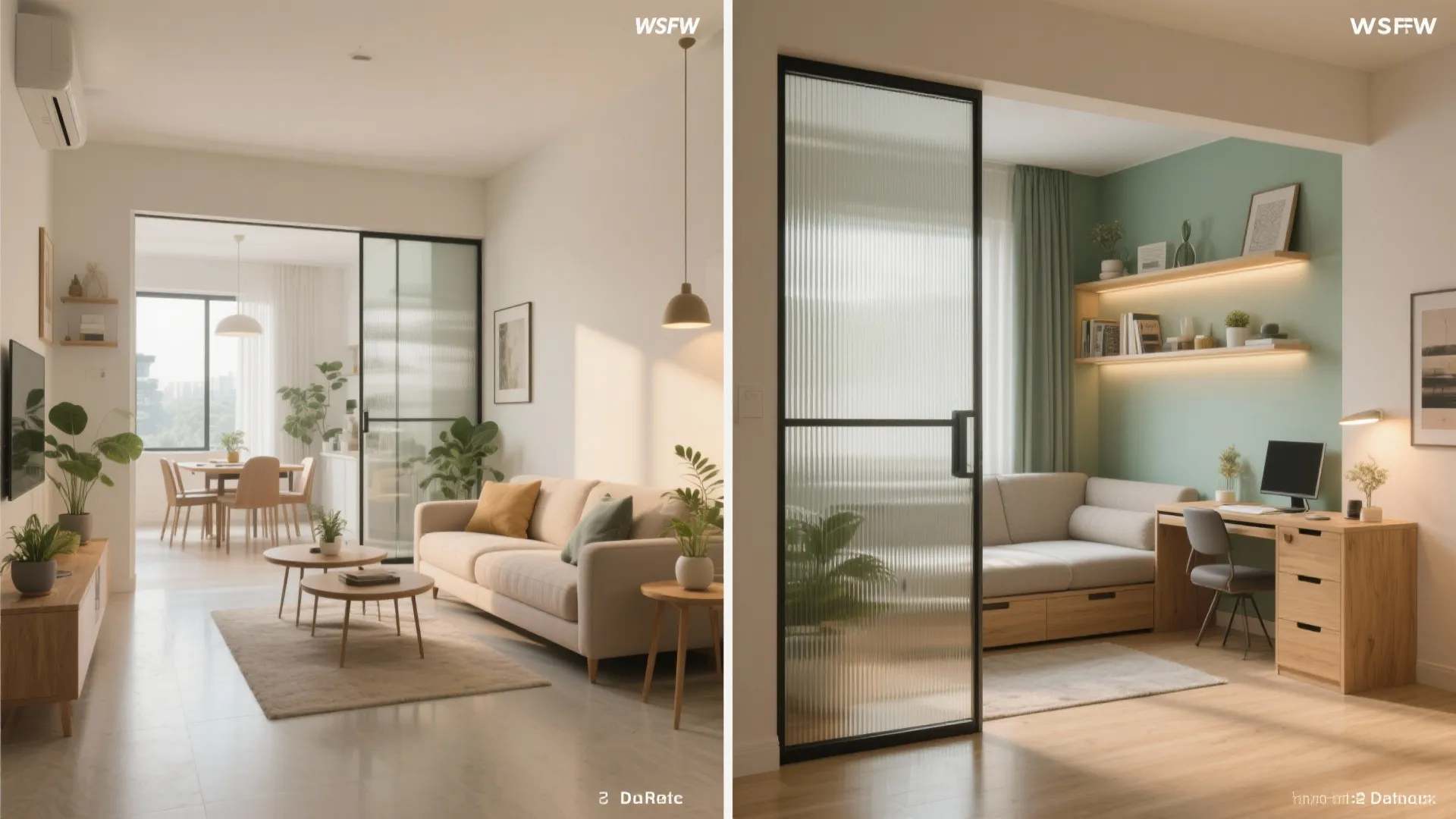 Sliding Partitions and Multi-Functional Furniture